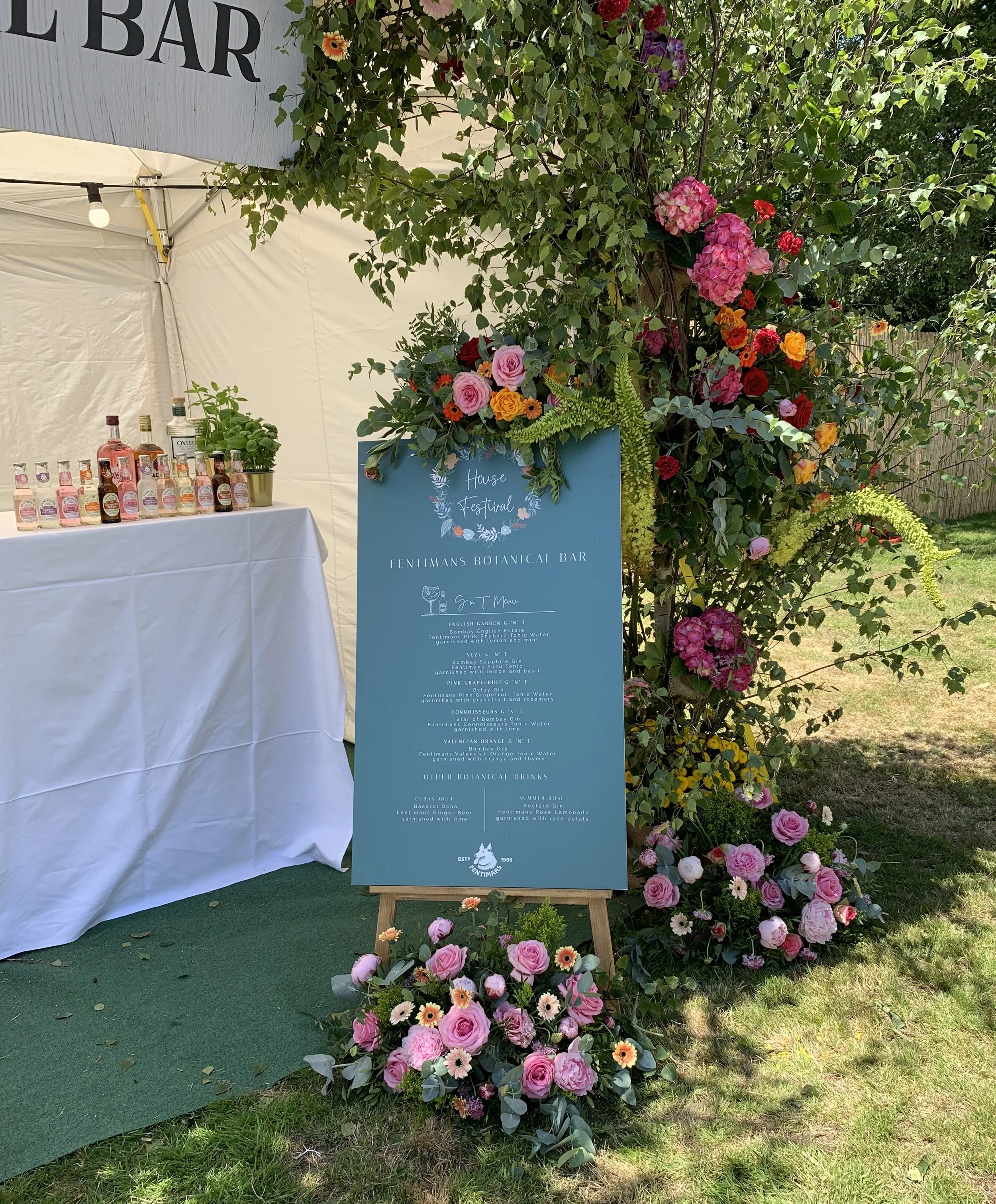 The Stunning Fentimans Botanical Bar Installation at House Festival 2019