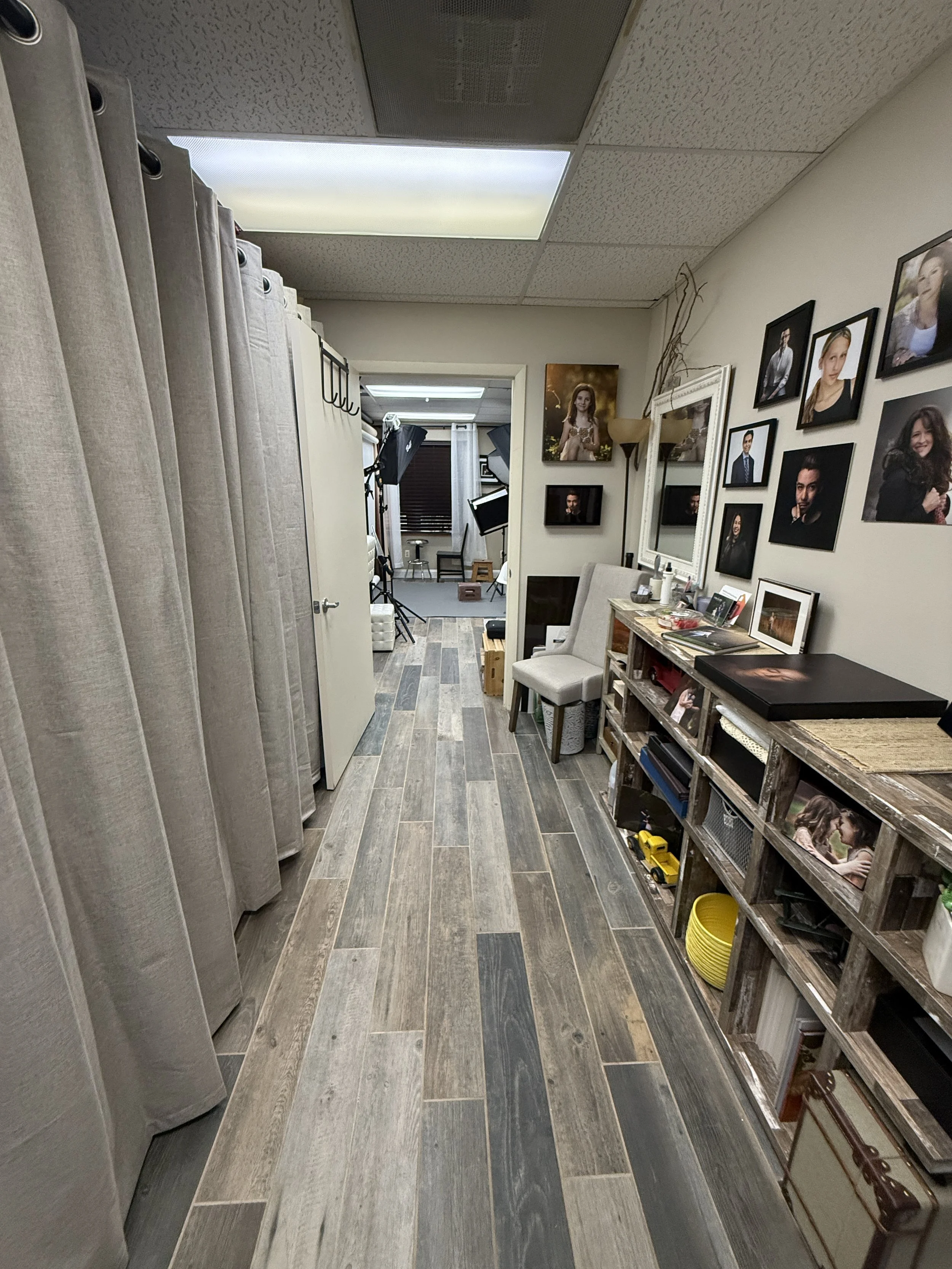 Interior of Fotoplicity photography studio in East Brunswick NJ, serving Rutgers students and Central New Jersey professionals