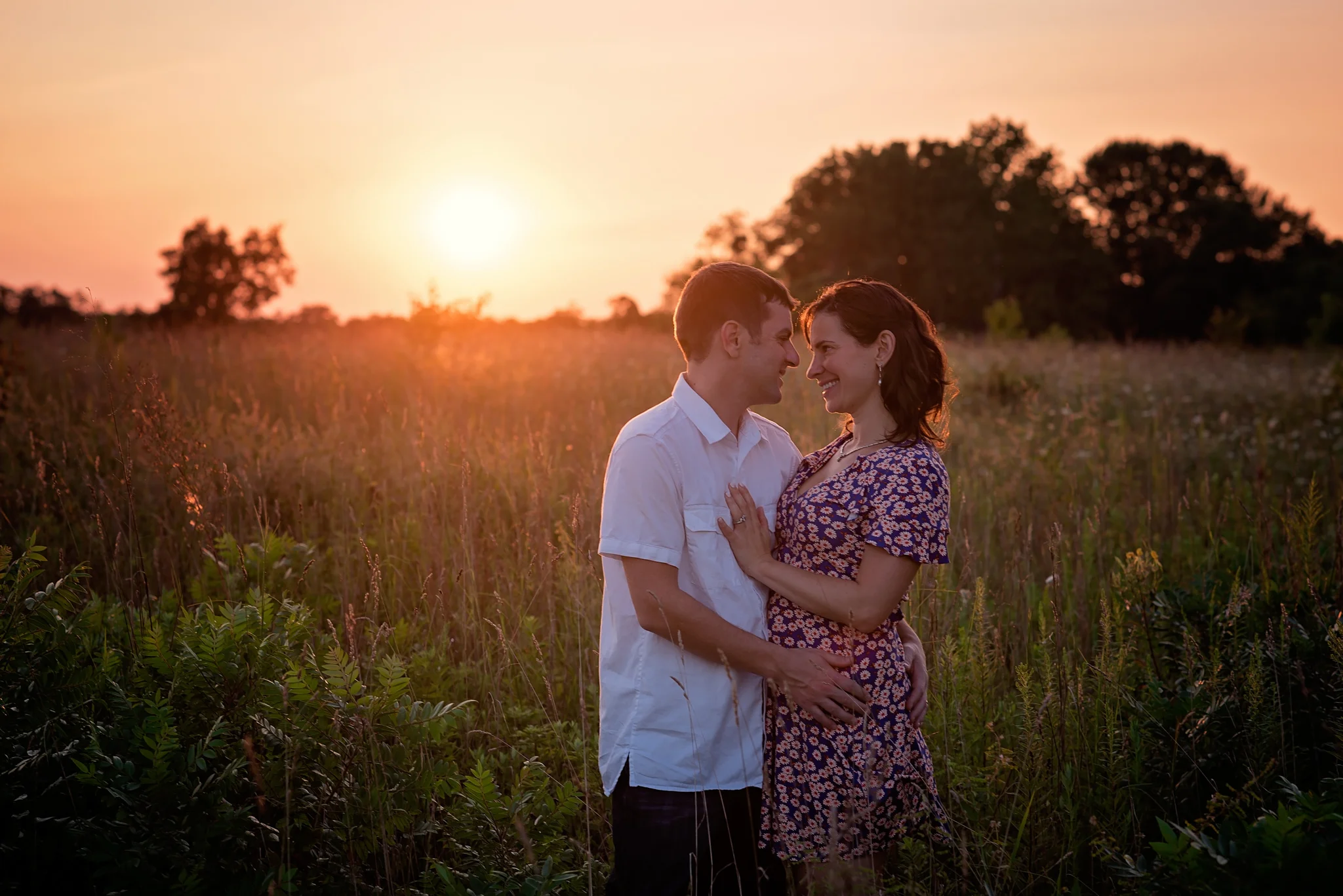 Couple at sunset