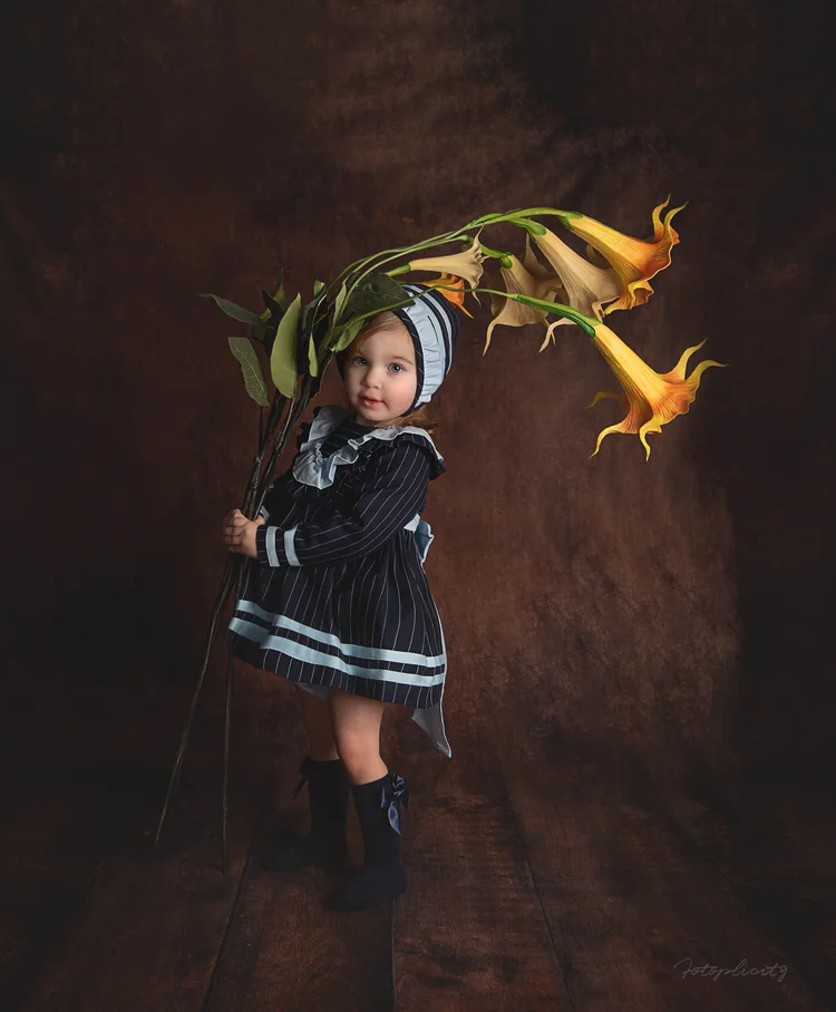 Fine art children's studio portrait by Fotoplicity — East Brunswick, NJ milestone photographer