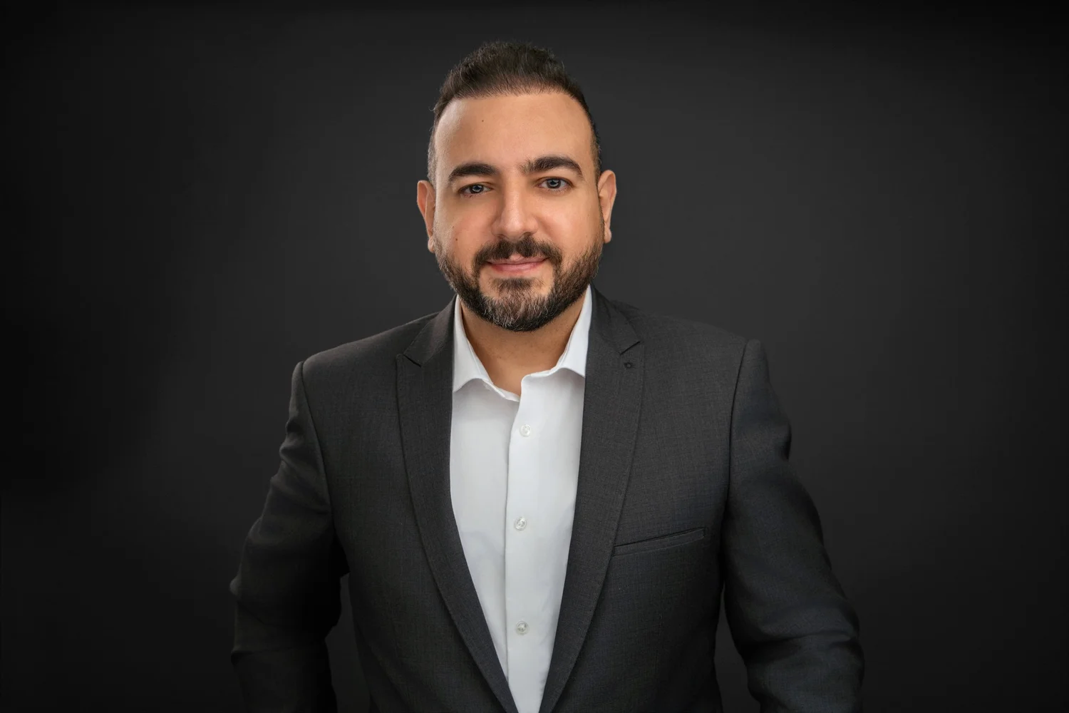 Professional individual headshot session at Fotoplicity studio in East Brunswick New Jersey