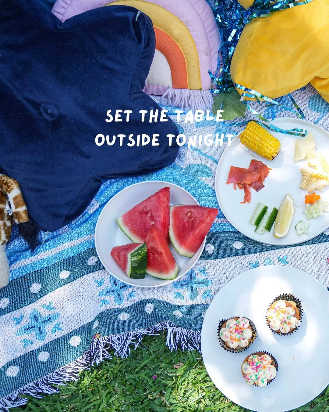 With this beautiful weather why not have a backyard picnic for an early dinner you might have the time of your life with your family and create memories that you will treasure. Kids grow up in a flash and taking the time where you can to spent qualit