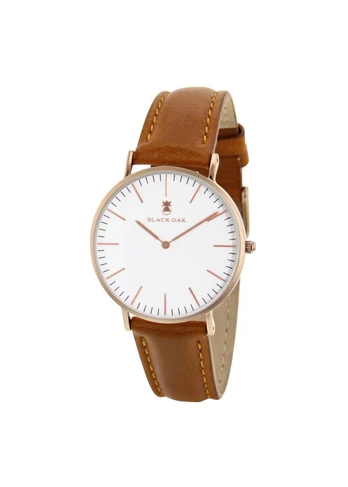 Black Oak Montre Femme Bracelet marron en Cuir - BX5790R-130 — Black Oak  Watches