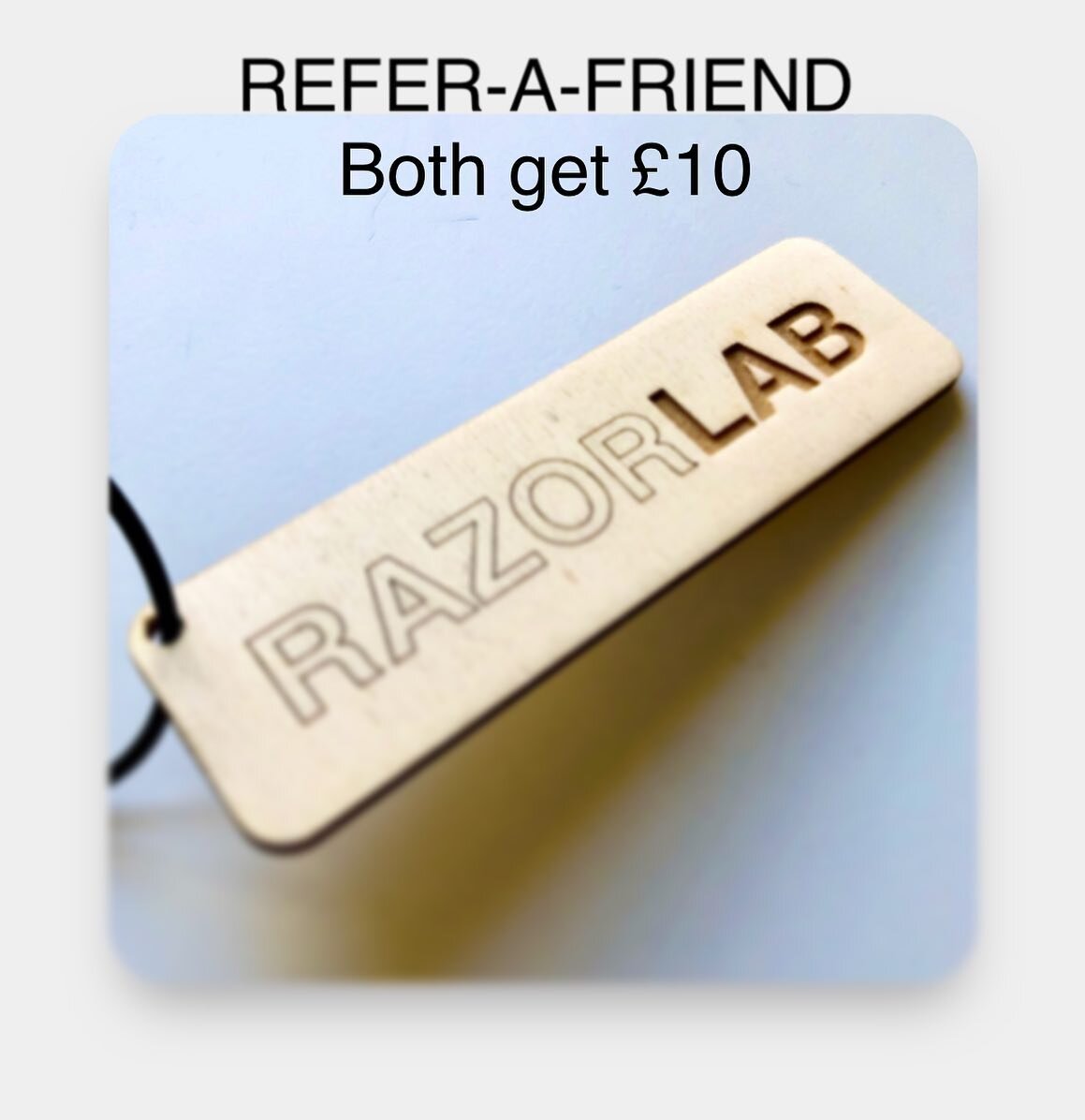 Fancy laser cutting?
We've just launched a REFER-A-FRIEND scheme which gives both you and the person you refer &pound;10 each, when they complete an order 🎉
You can now head to our referral page (link in bio), register and spread the word.
&pound;10