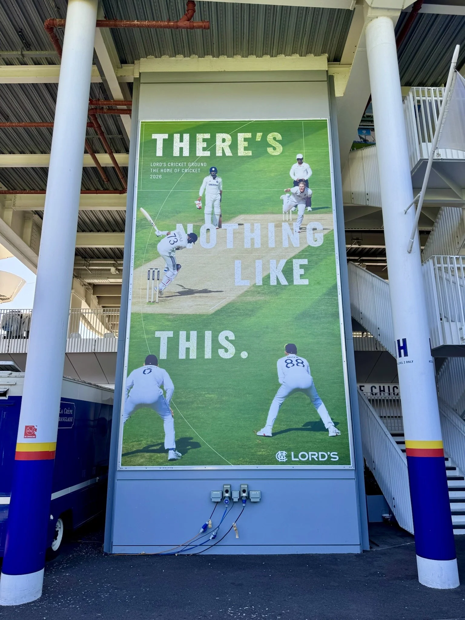 Barclays branded cricket ball printing display at Lord’s Cricket Ground