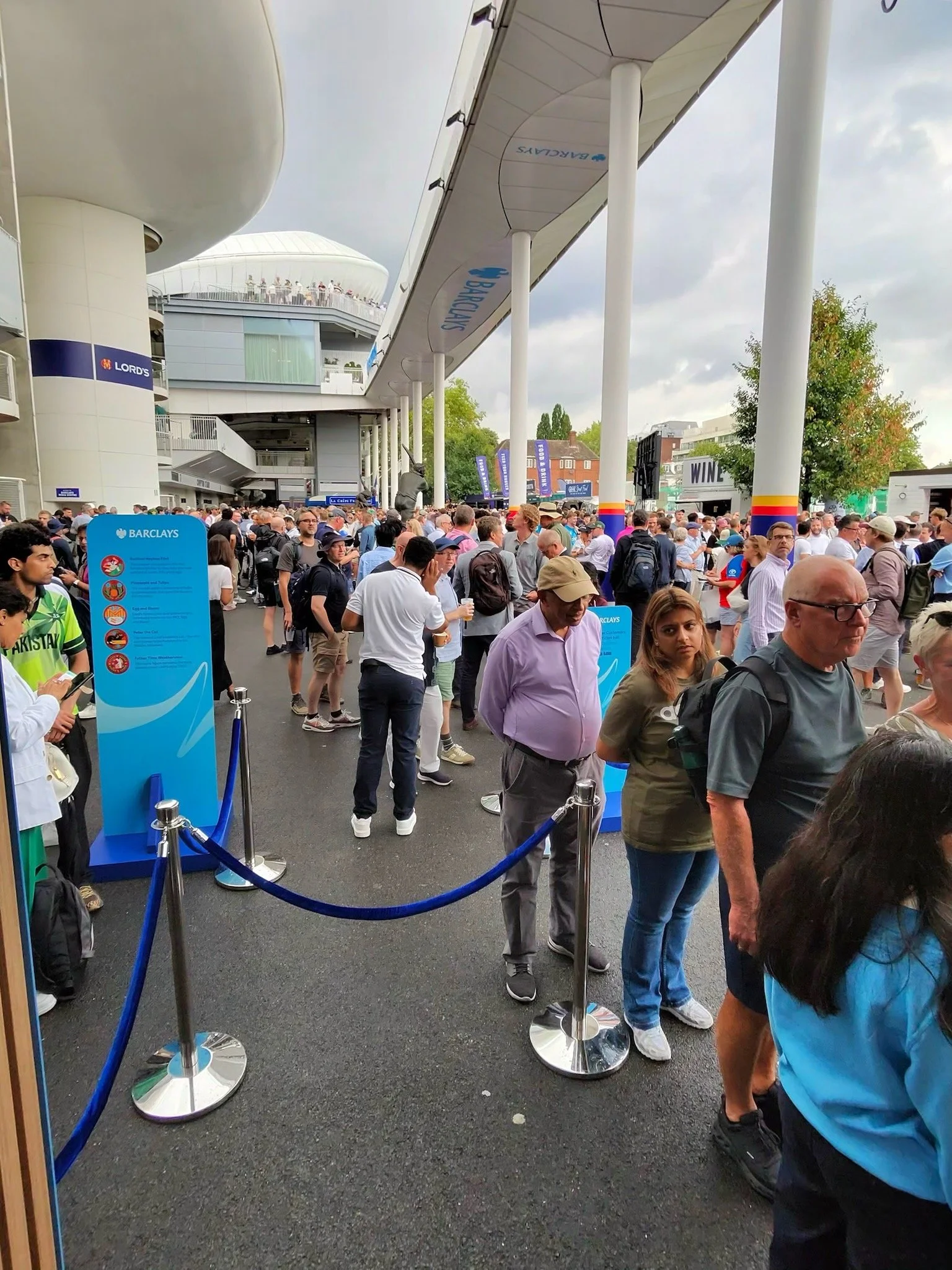 Cricket fans gathered around the Barclays activation at Lord’s