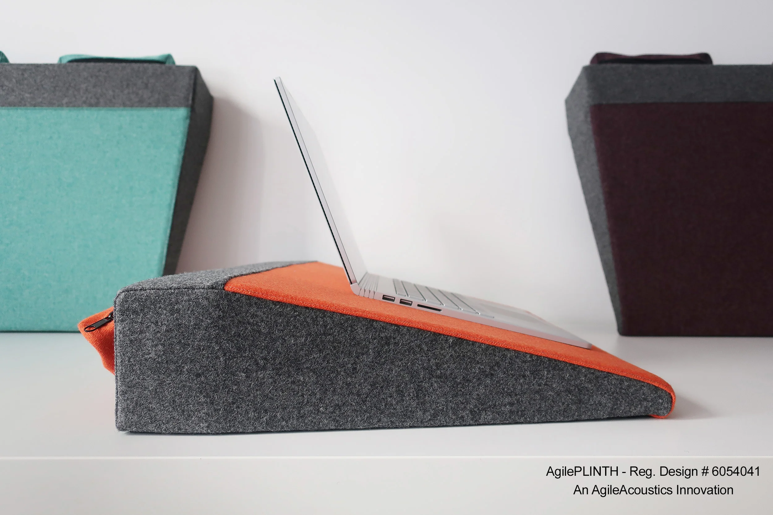 Agile working acoustic open plan acoustic plinth