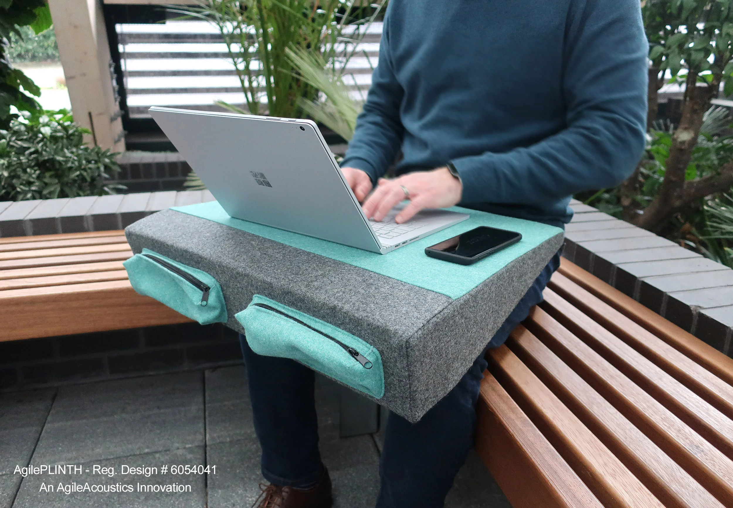 Agile working acoustic open plan acoustic plinth