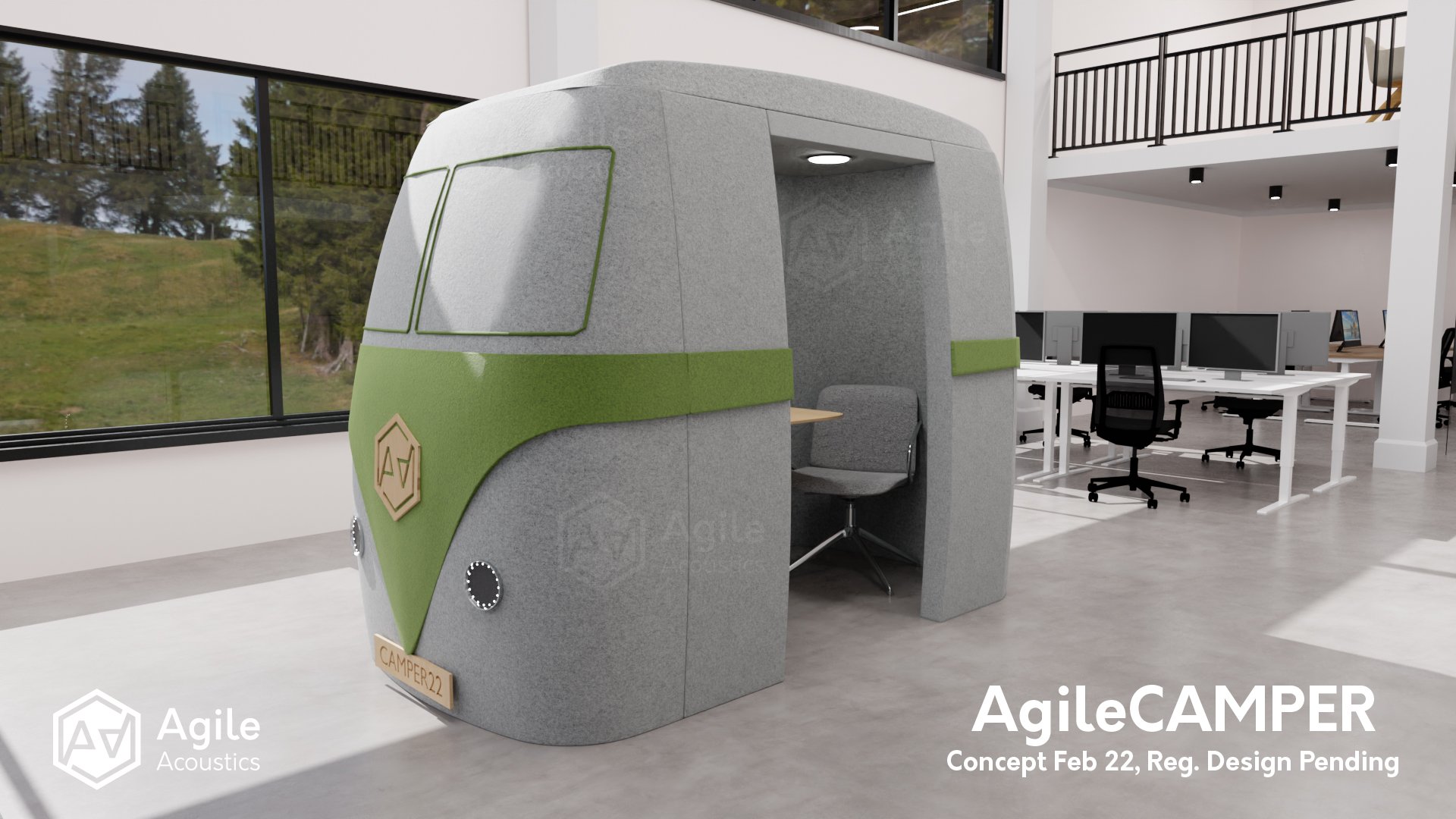 AgileCAMPER Acoustic Pods: A talking point for your space? — AgileAcoustics