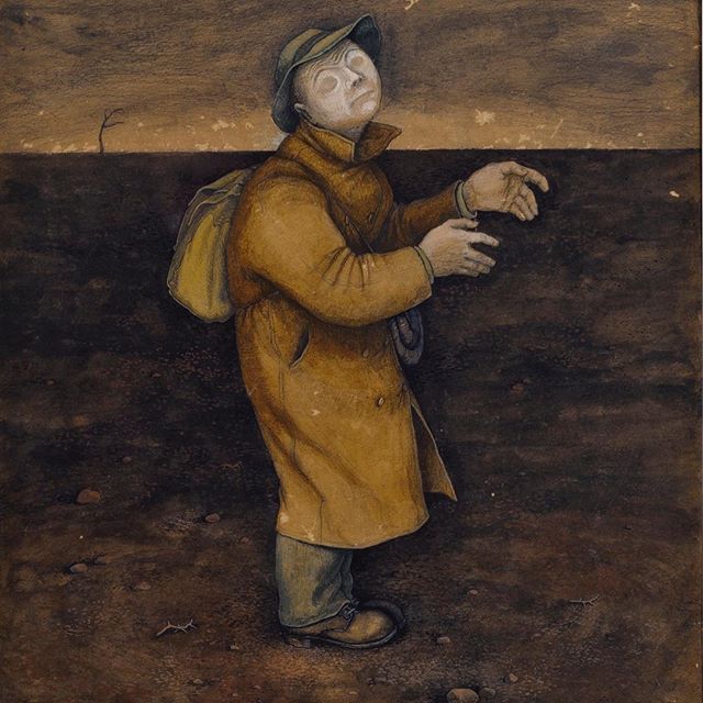 William Kurelek - Where Am I, Who Am I, Why Am I - 1953
.
Featured in Art &amp; Mind film, out now in cinemas.
.
Art &amp; Mind is a journey into art, madness and the unconscious. An exploration of visionary artists and the creative impulse.
.
art-mi