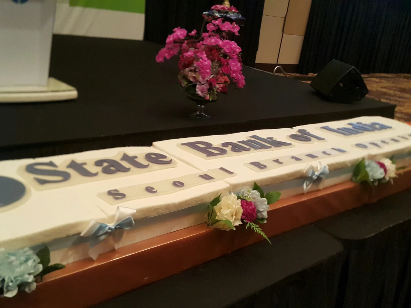 스테이트 뱅크 오브 인디아 개점식