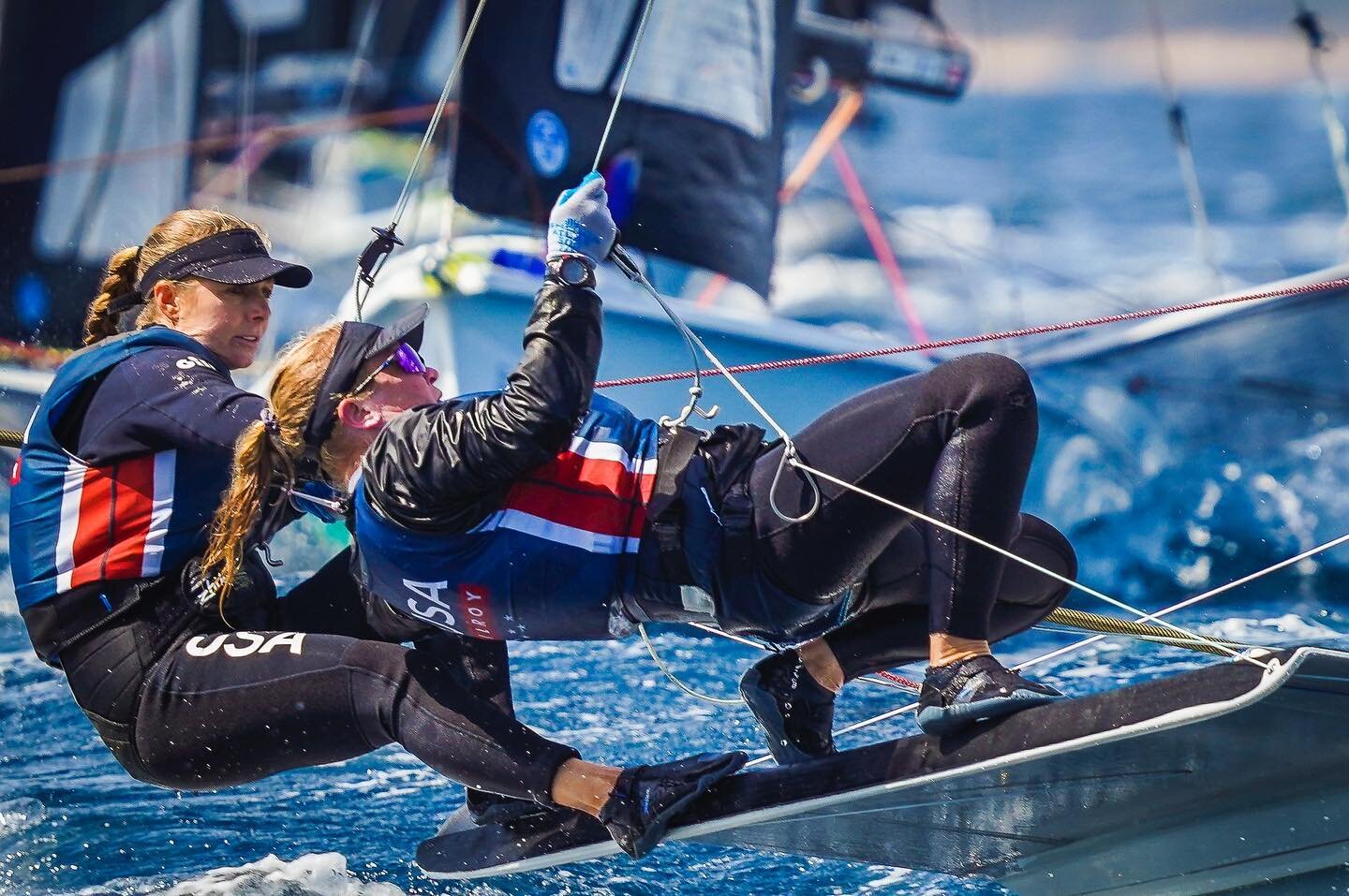 We are sitting in 9th after the first full day of racing in the Gold Fleet at the @ffvoilefra Semaine Olympique Francois. After the gnarly mistral, we&rsquo;ve had a little bit of everything! 

We&rsquo;ve sailed a consistent series so far, which pos