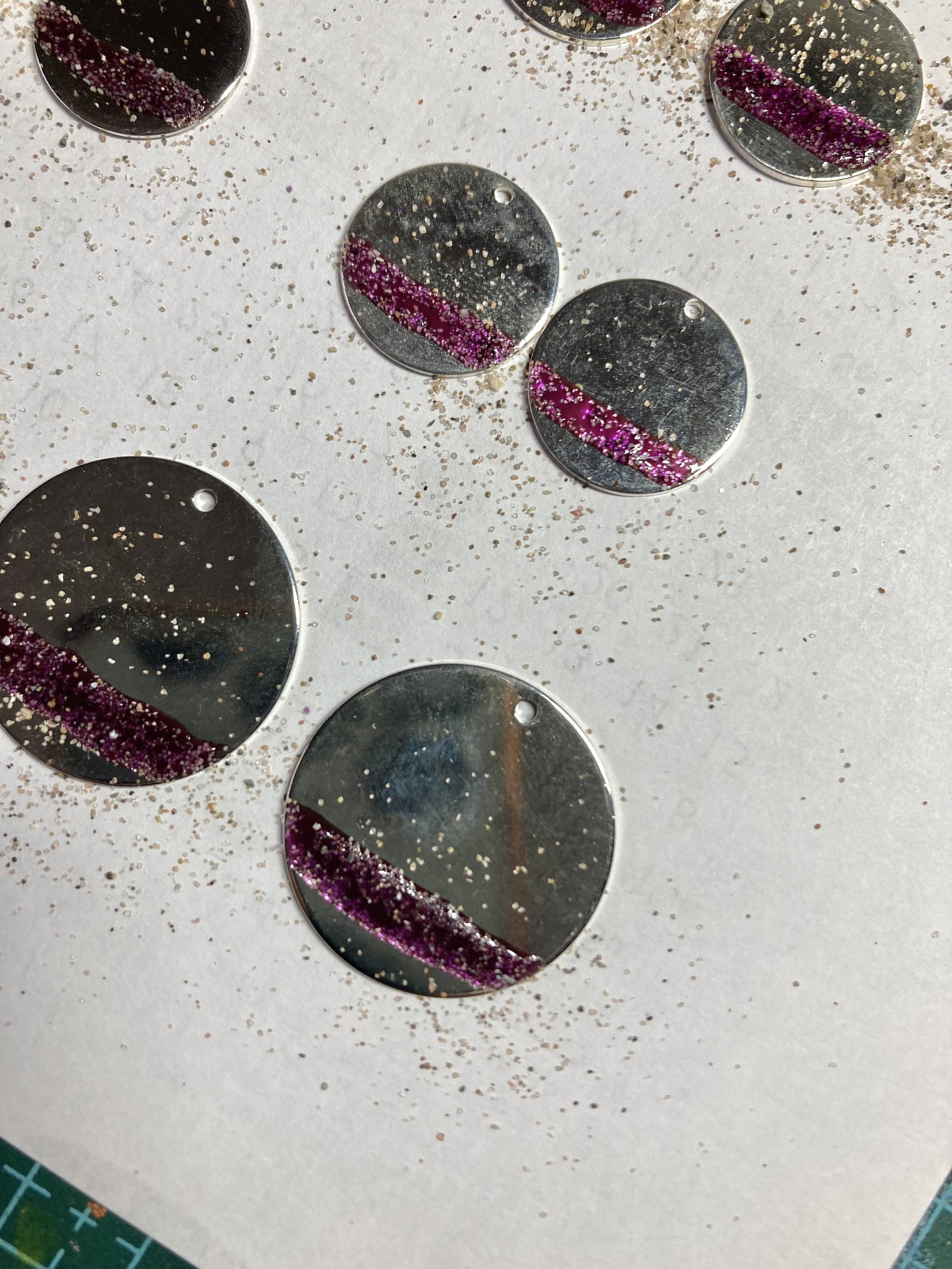 Arran Flow-sand on mauve paint-Scottish hand painted jewellery-Flow Creativity.jpeg