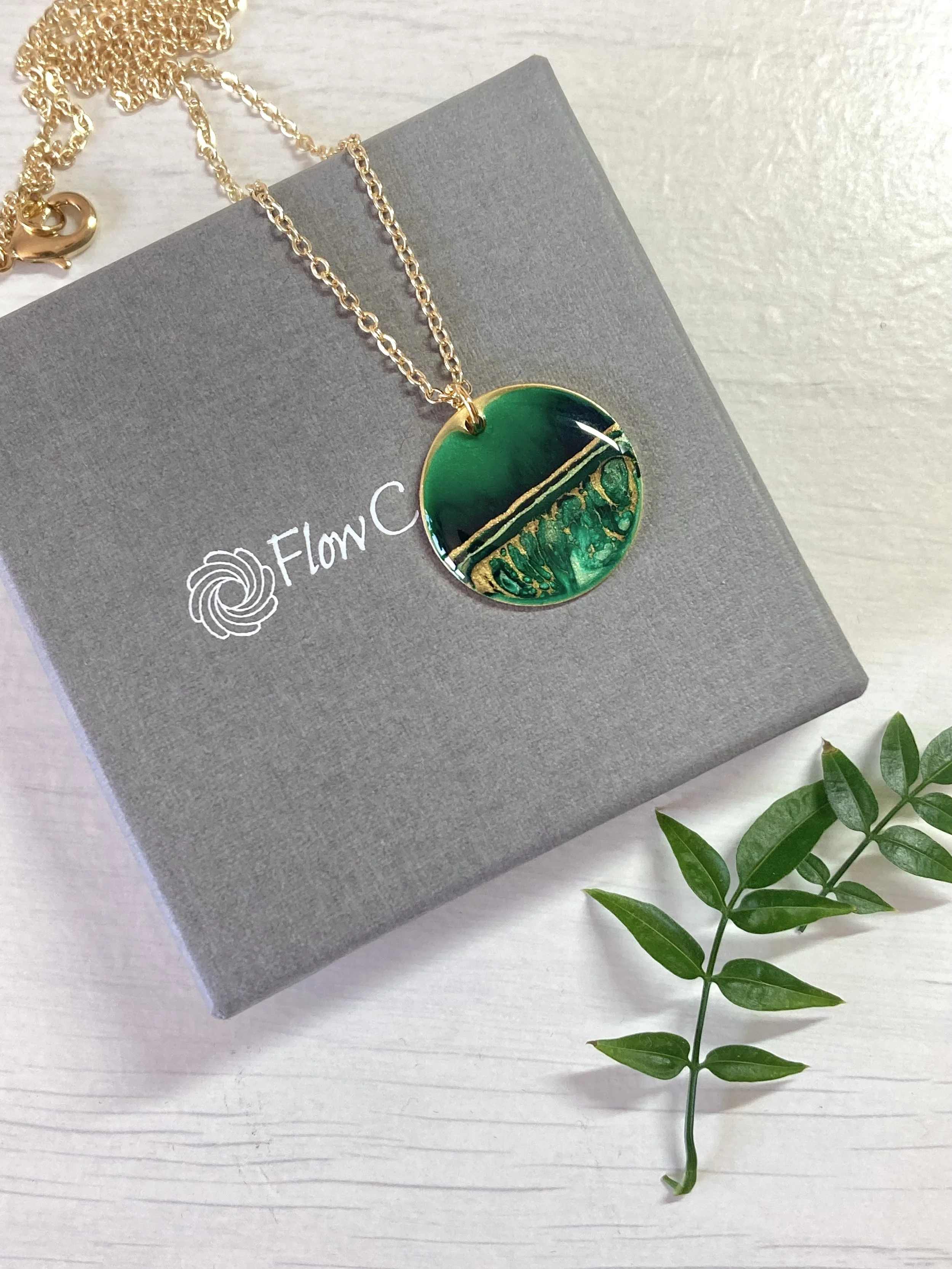 20mm Forest Light Pendant-hand painted Scottish Jewellery-Flow Creativity.jpeg