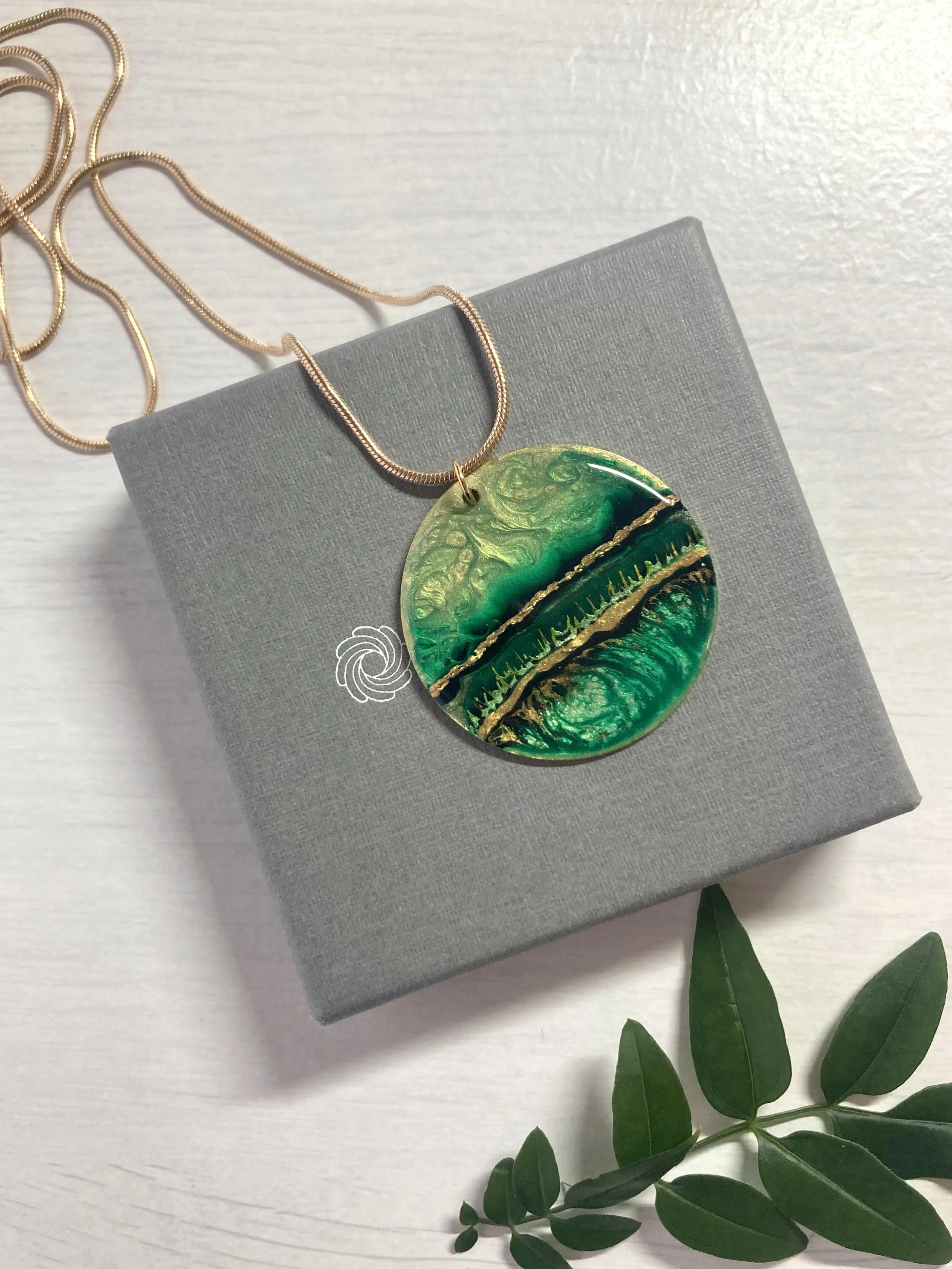 32mm Pendant-Flow Creativity-hand painted Forest Jewllery.jpeg