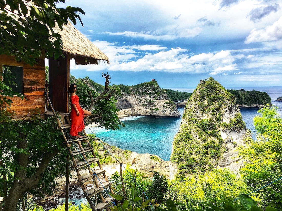 Casinha da árvore em Nusa Penida, Bali. Foto: David Mattatia
