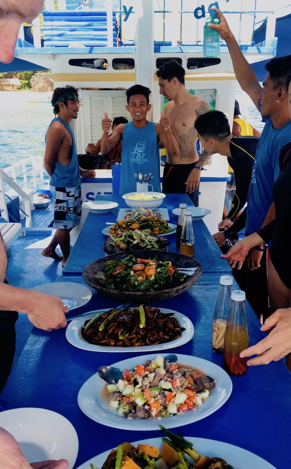 Almoço nas ilha remotas de Palawan, Filipinas. Foto: Patti Neves
