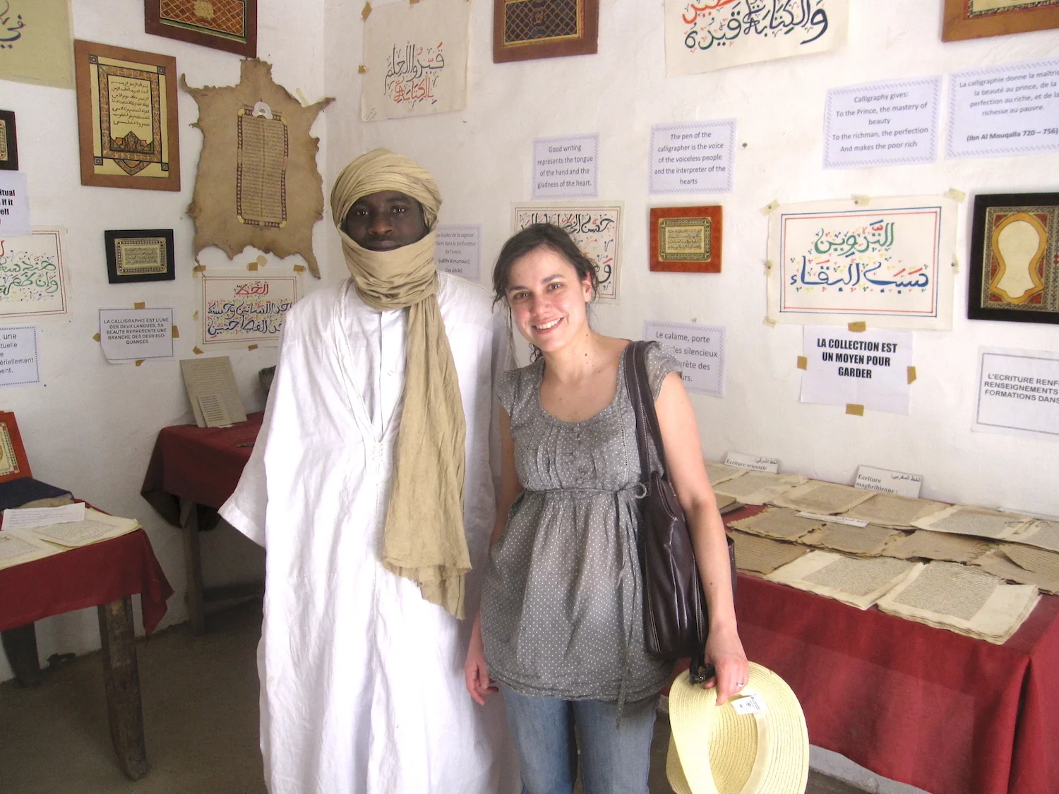 Visita guiada dos manuscritos em Timbuktu. Foto: Patti Neves