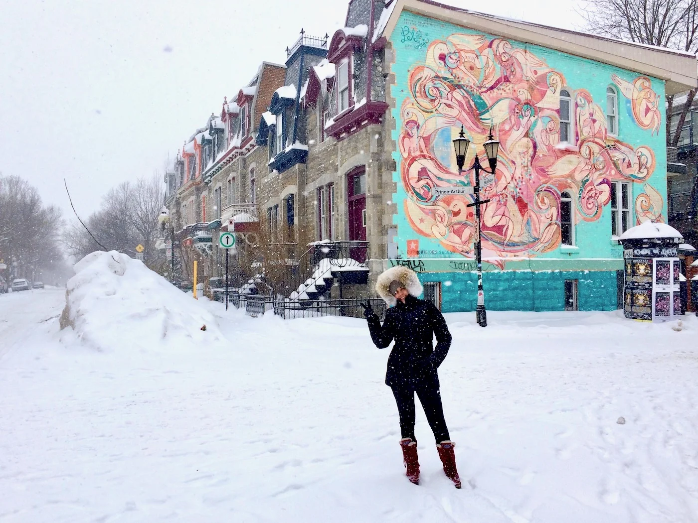 Na rua de casa, Montreal. Foto: David