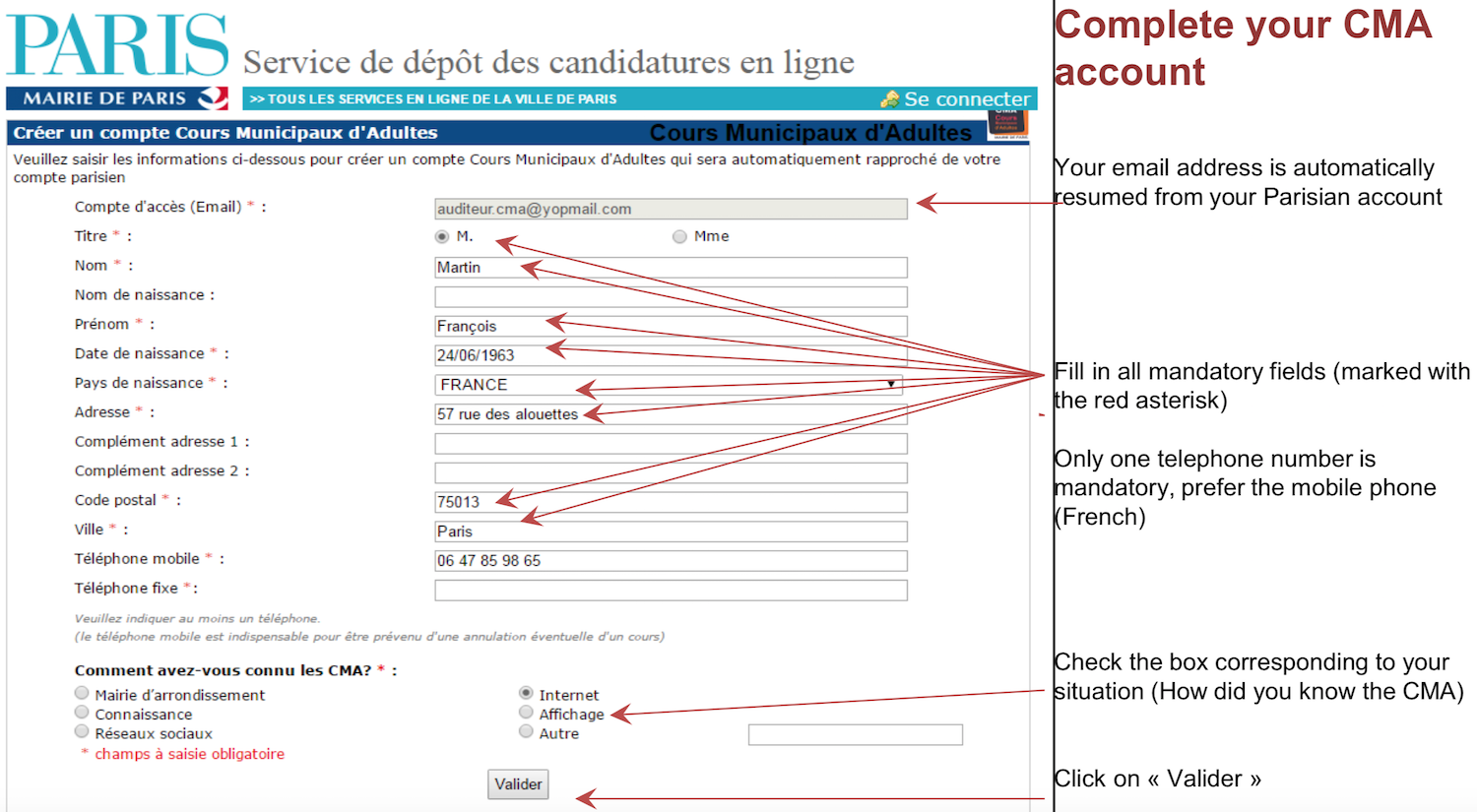 Fonte: Site da CMA