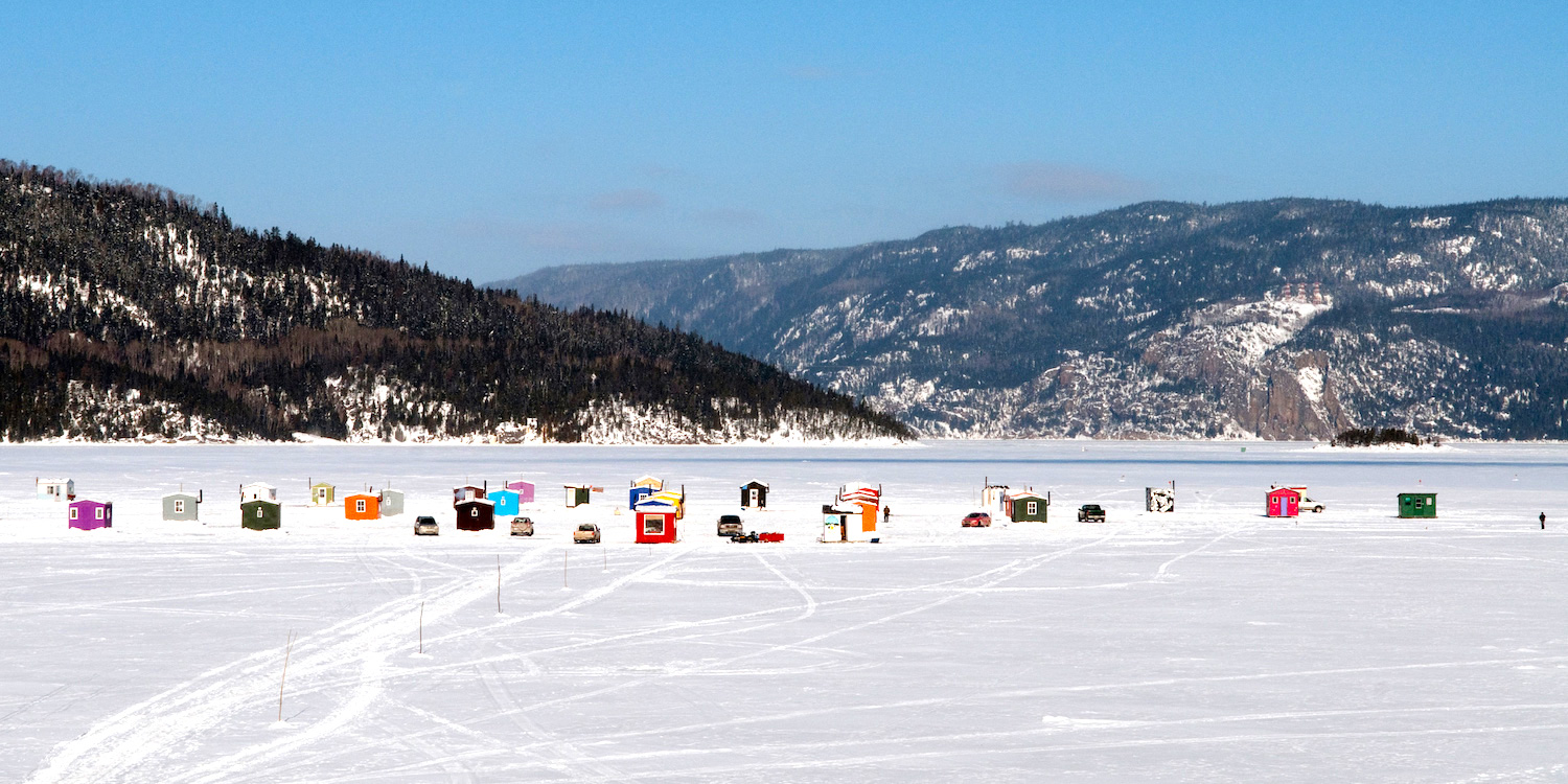 Ice fishing. Photo: Quebec Orginal