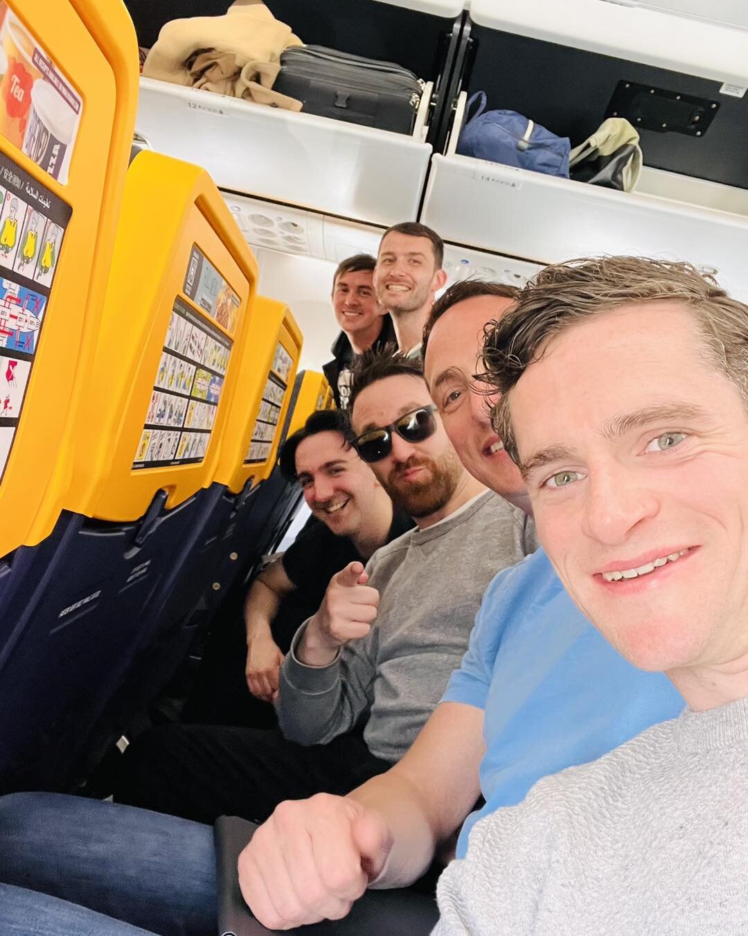 All boarded and ready for take off ✈️ Looking forward to tonight&rsquo;s festival in Copenhagen 🇩🇰 then we&rsquo;re off to Milan 🇮🇹 tomorrow 🎉 A special mention to our very own Kim Carnie for going out onto the wing to take this picture 🤪