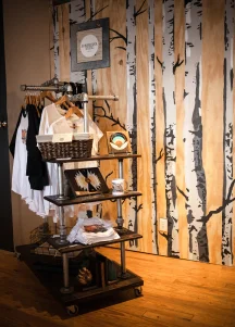 This corner of Jennifer’s studio is the perfect place for a retail display.