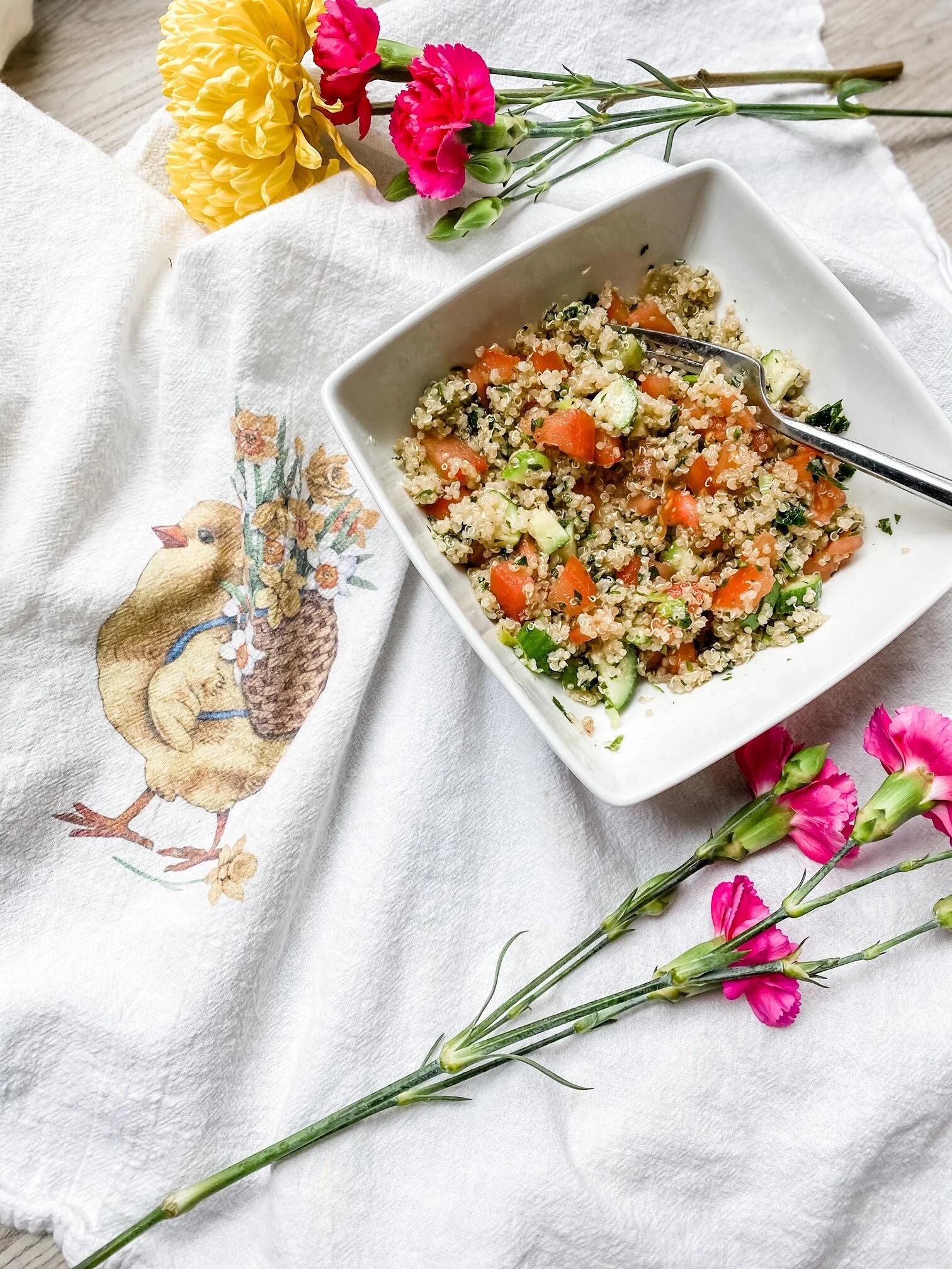 Quarantine Recipes: Quinoa Tabbouleh