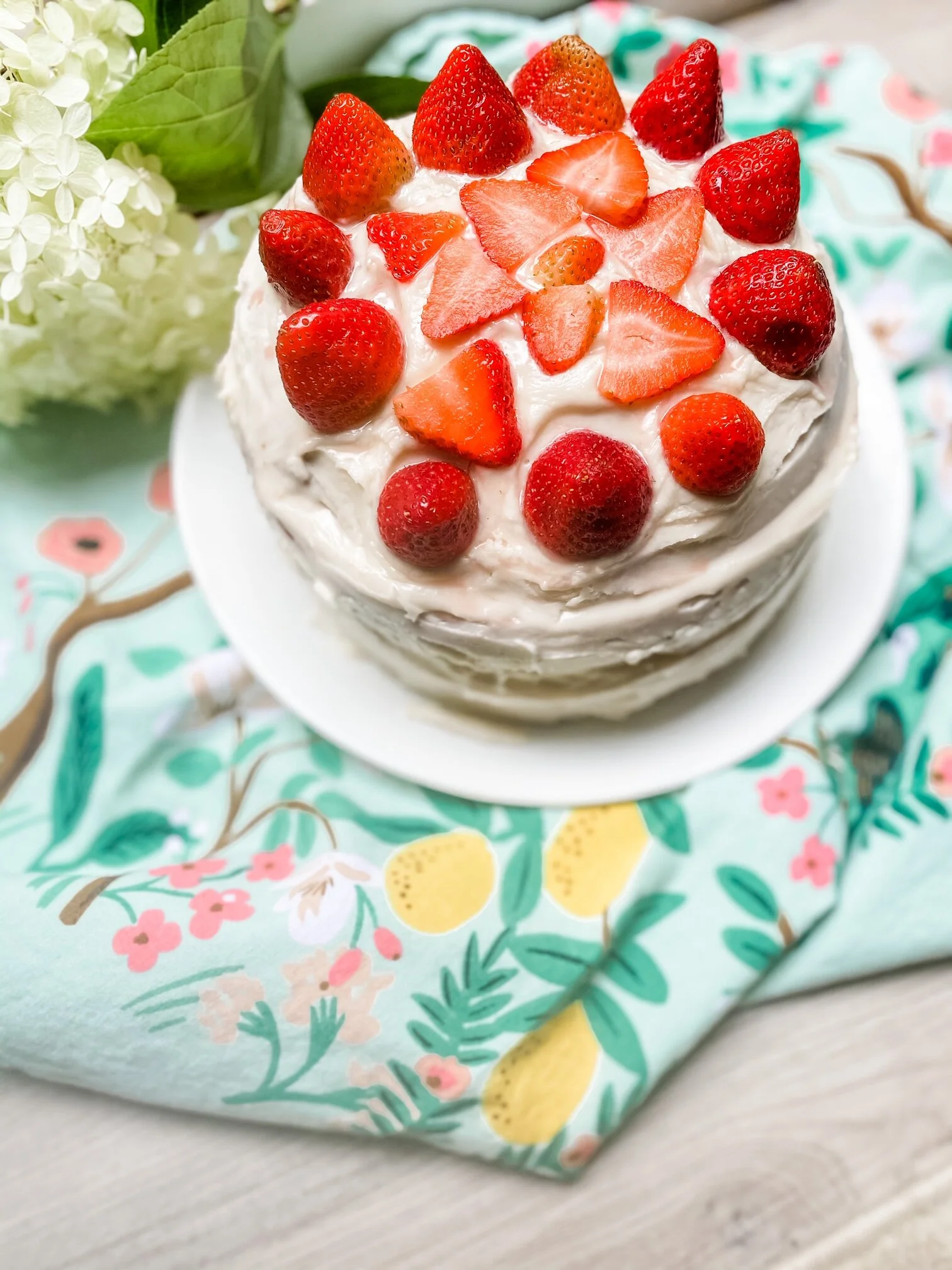 Kate's Strawberries and Cream Birthday Cake