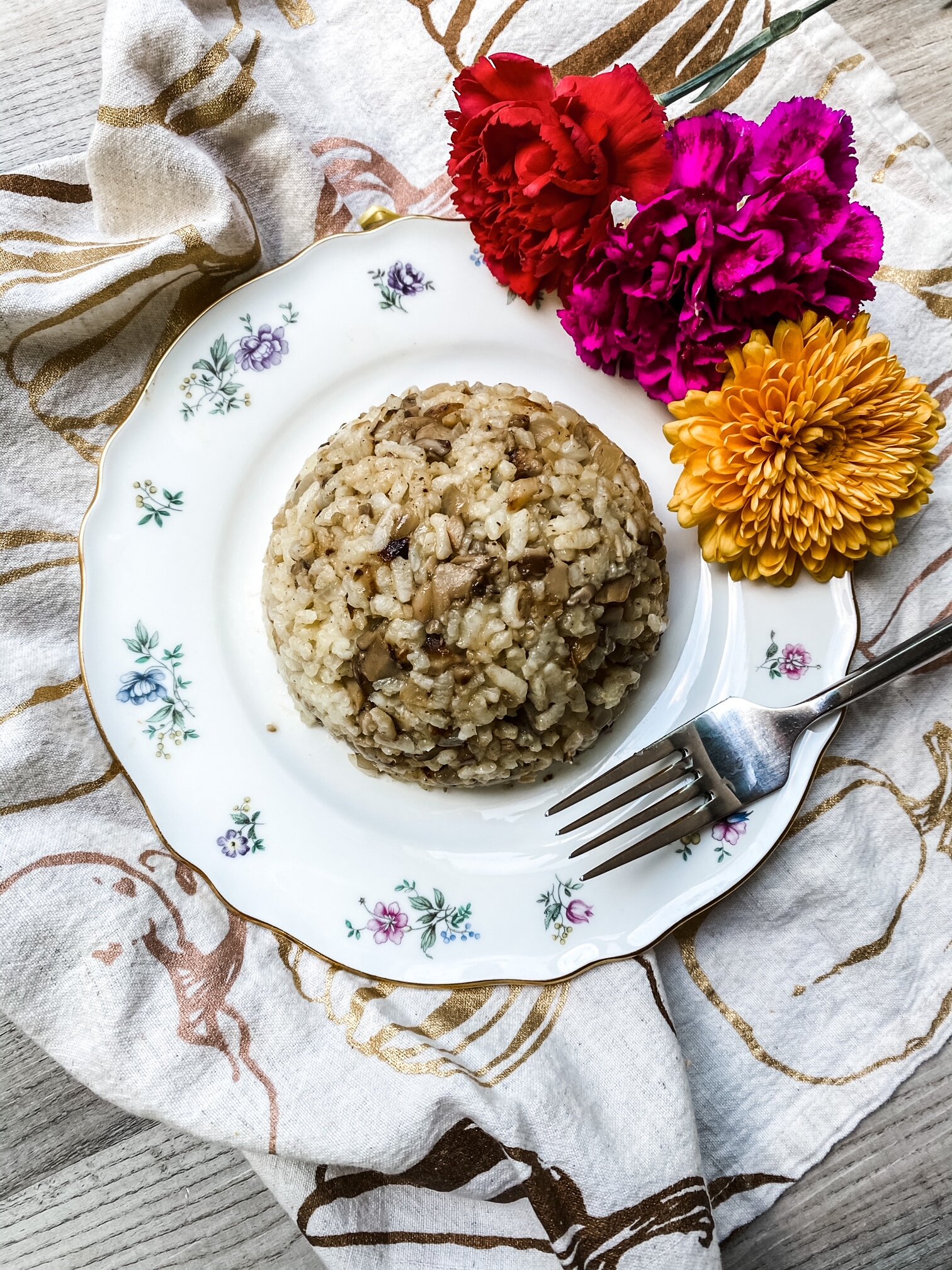 Thanksgiving Series: Thea's Mushroom Risotto Stuffing