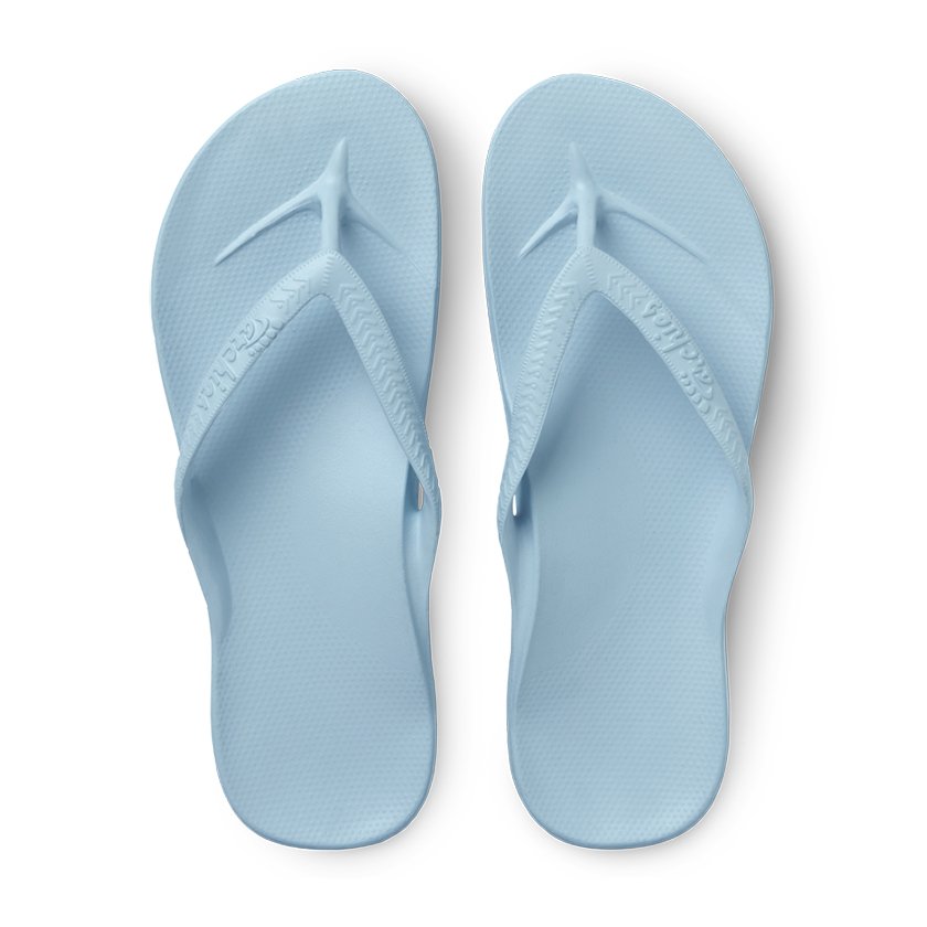 Archies_Thongs_- Sky Blue -_Arch_Support_Sandals_Birds_Eye_View.jpg