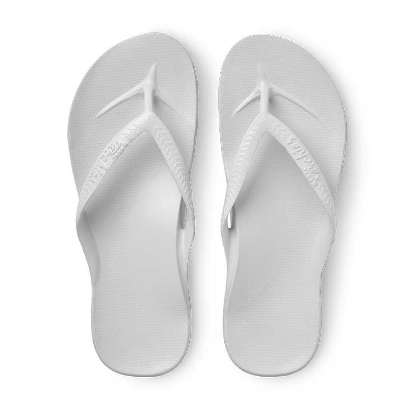 Archies_Thongs_- White -_Arch_Support_Sandals_Birds_Eye_View.jpg