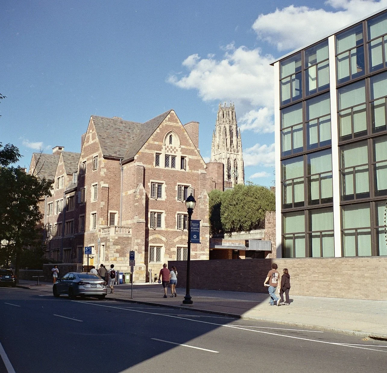 Here we have a case of the old and slightly less old. Fun fact: the old folding camera I used to make this photo is about the same age as the building in the background!

📷 Zeiss Ikon Nettar 515/16
🎞 Kodak Gold 200