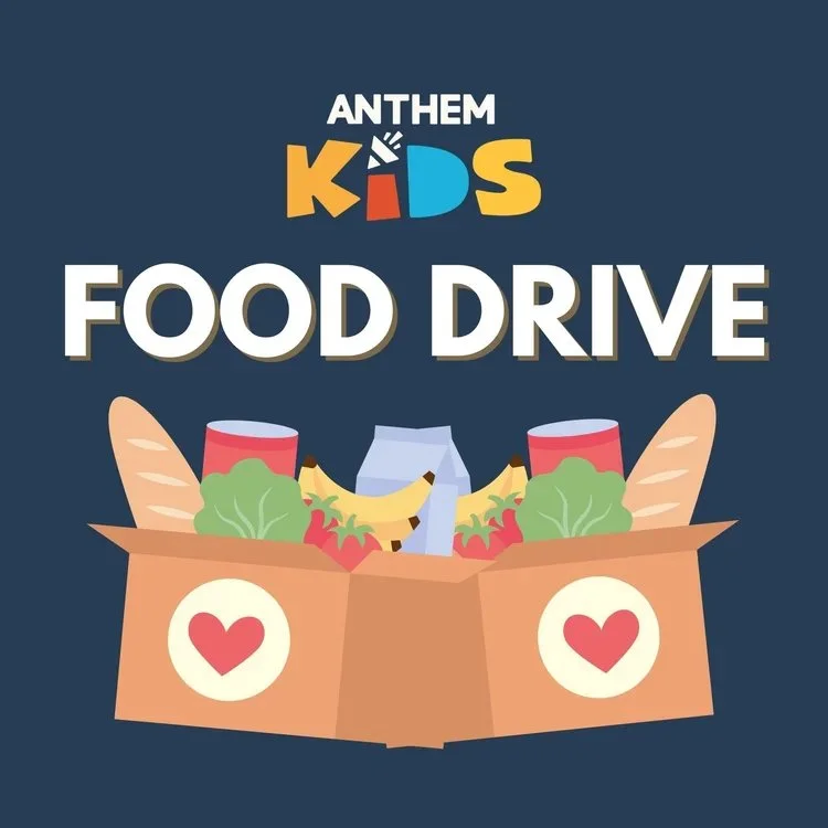 Anthem Kids Food Drive! ✨

This month, we&rsquo;re encouraging our kids to look for simple, meaningful ways to show God&rsquo;s love at school, at home, and in our community. One way we&rsquo;re putting this into action is by collecting much-needed f