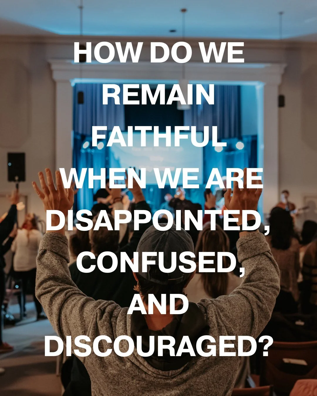 The "F word" we don't talk about enough in church. 

Faithfulness.

Not the kind that's easy when life is good. But the kind that holds on when you're disappointed, confused, and running on empty. The kind that asks where are you, God? and 