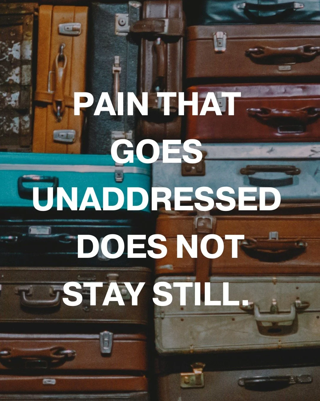 Did you hear Sunday's message? Liz brought a message in our Excess Baggage series that was honest, personal, and deeply needed.

Because pain is real. And when it goes unaddressed it doesn't just sit there quietly. It moves through us.

Hurt becomes 
