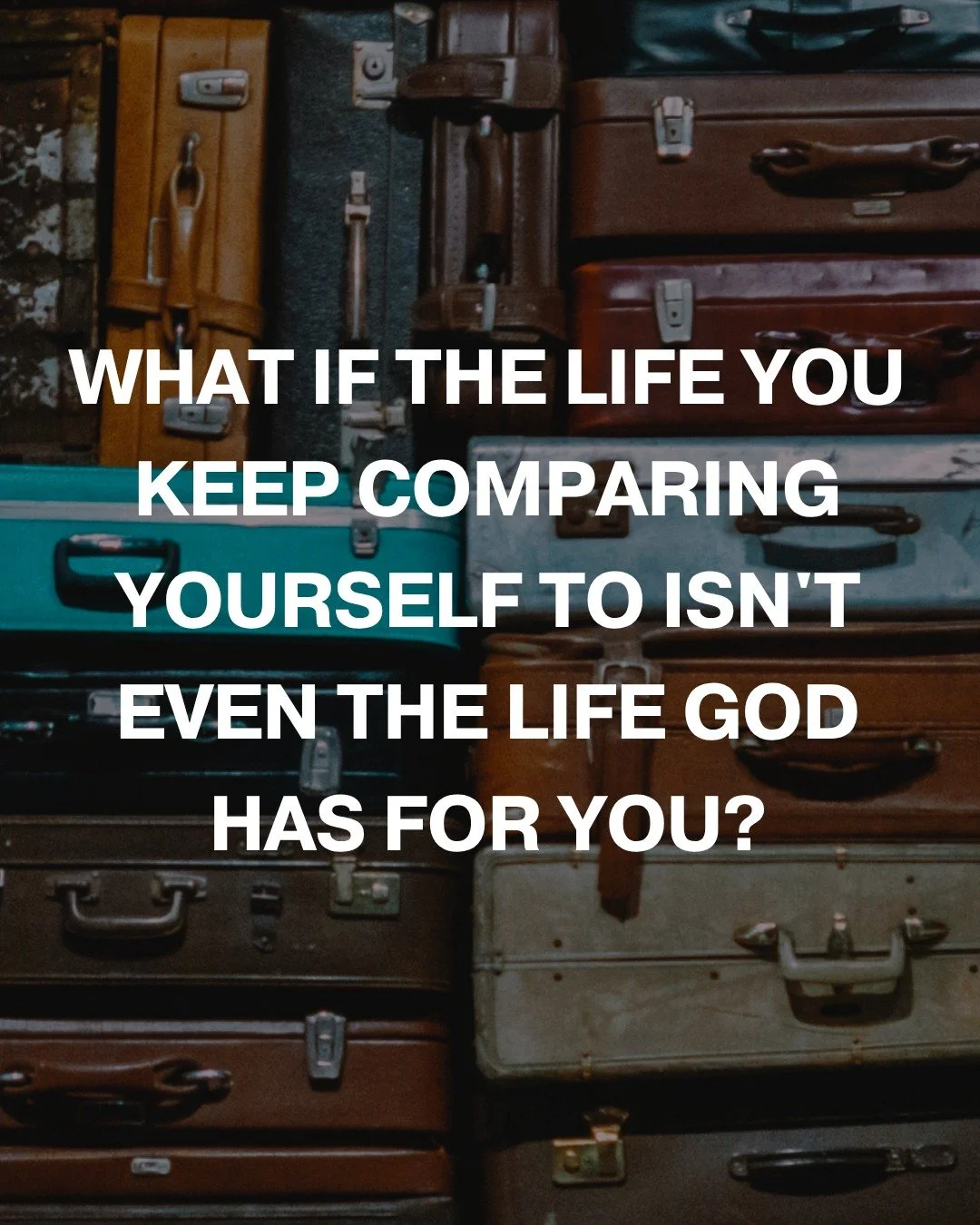 What if the life you keep comparing yourself to isn't even the life God has for you?

In a world of highlight reels it's easy to find yourself wanting someone else's life, someone else's calling, someone else's lane and completely missing the one God