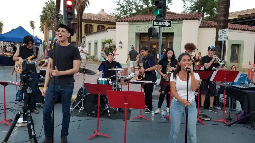 Join us at Villagefest tonight!
We'll be at the corner of Tahquitz &amp; Palm Canyon 7-10pm.
Stop by and say hello!

#villagefest #palmsprings
#heatwaveshowband #redhotnoseshowband