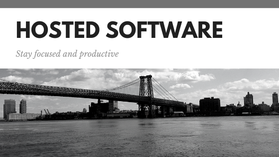 Hosted software model