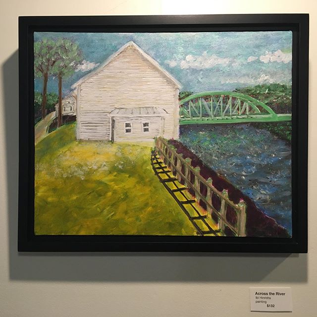 GREEN BRIDGE art exhibit at @theriverhousewv this month!
.
Don&rsquo;t miss the opportunity to see a wide variety of green bridge artwork, now on display &amp; for sale.
Paintings, photographs, fiberworks and more!
.
#visitcaponbridge #westvirginia #