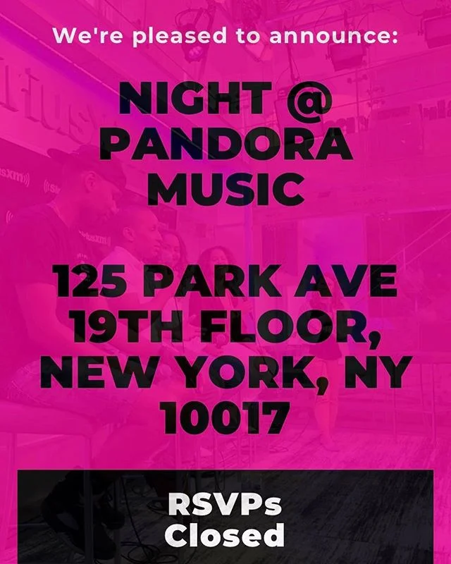 Our first partnership with @pandora and @siriusxm is this Thursday and we sold out in 3 days! Did you hear about this one? Join our mailing list to never miss a beat. Thank you for supporting us and see you ladies on Thursday. 💞

#recruitingevents #