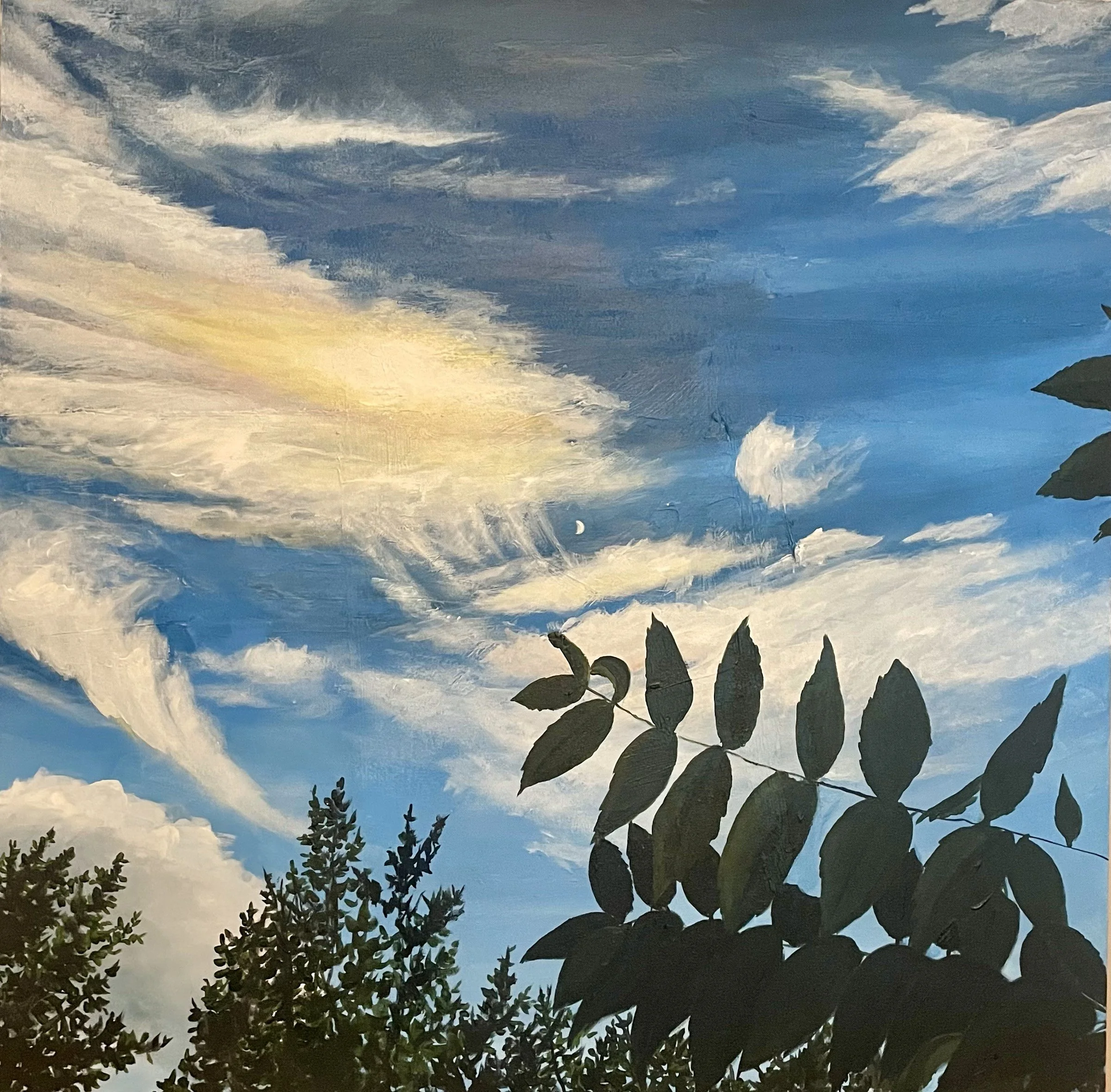 SITTING UNDER THE CLOUDS IN HIGH SUMMER