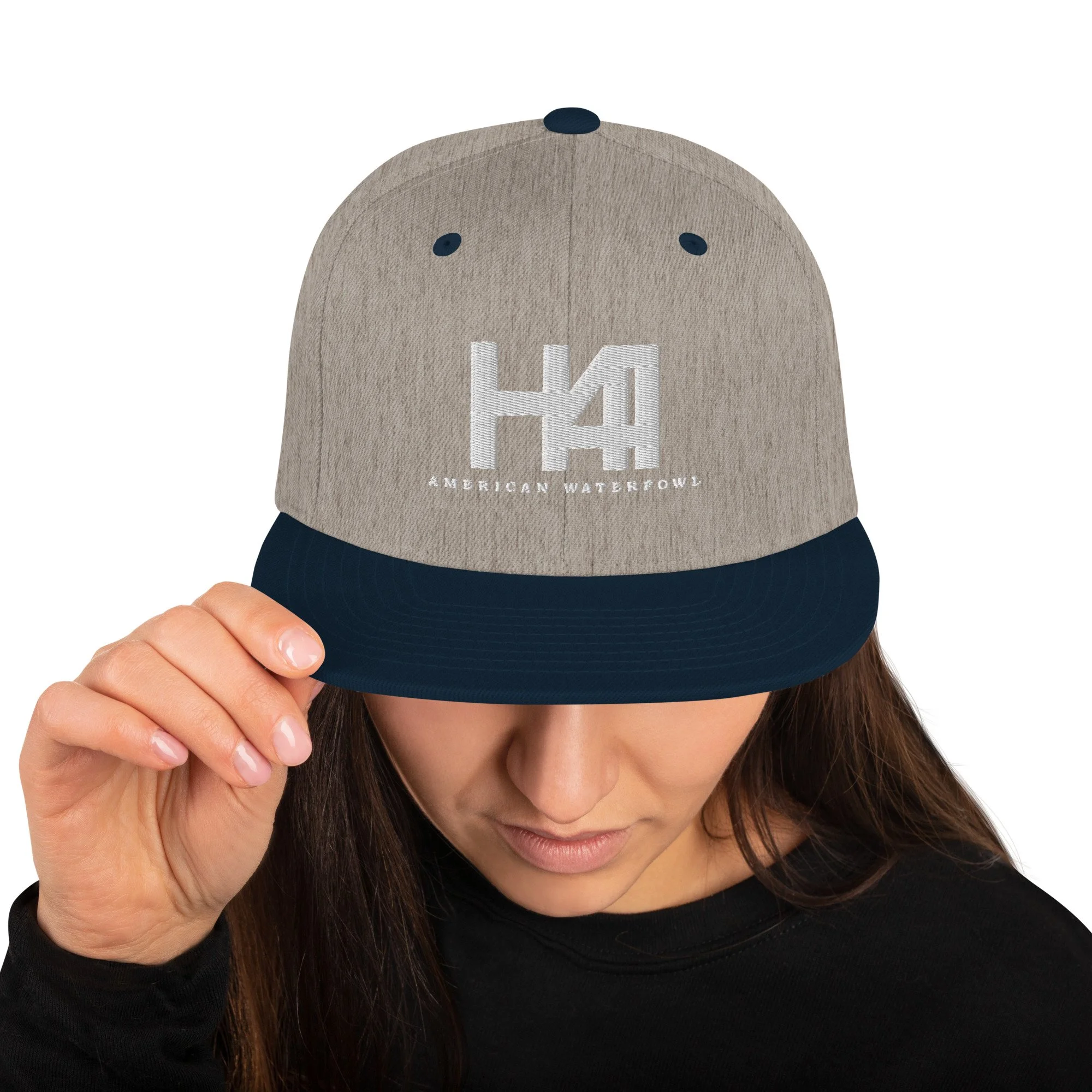 classic-snapback-heather-grey-navy-front-6a21df86abcab.jpg