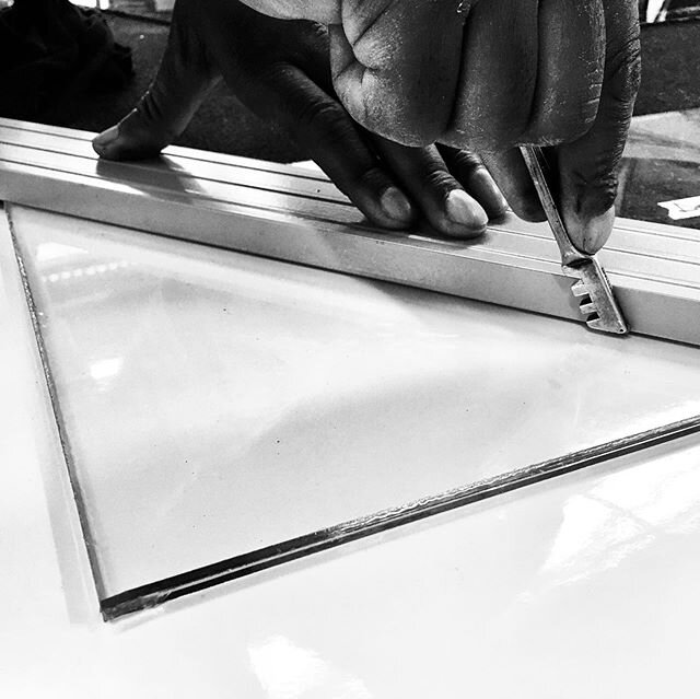 We cut glass, while you wait, 6.38 laminate and 4mm float. We will gladly take your order for any other glass to be made up, be it smart, tinted or double glazing. #happy2020 #glasscutting #glass #buildingglass #windows