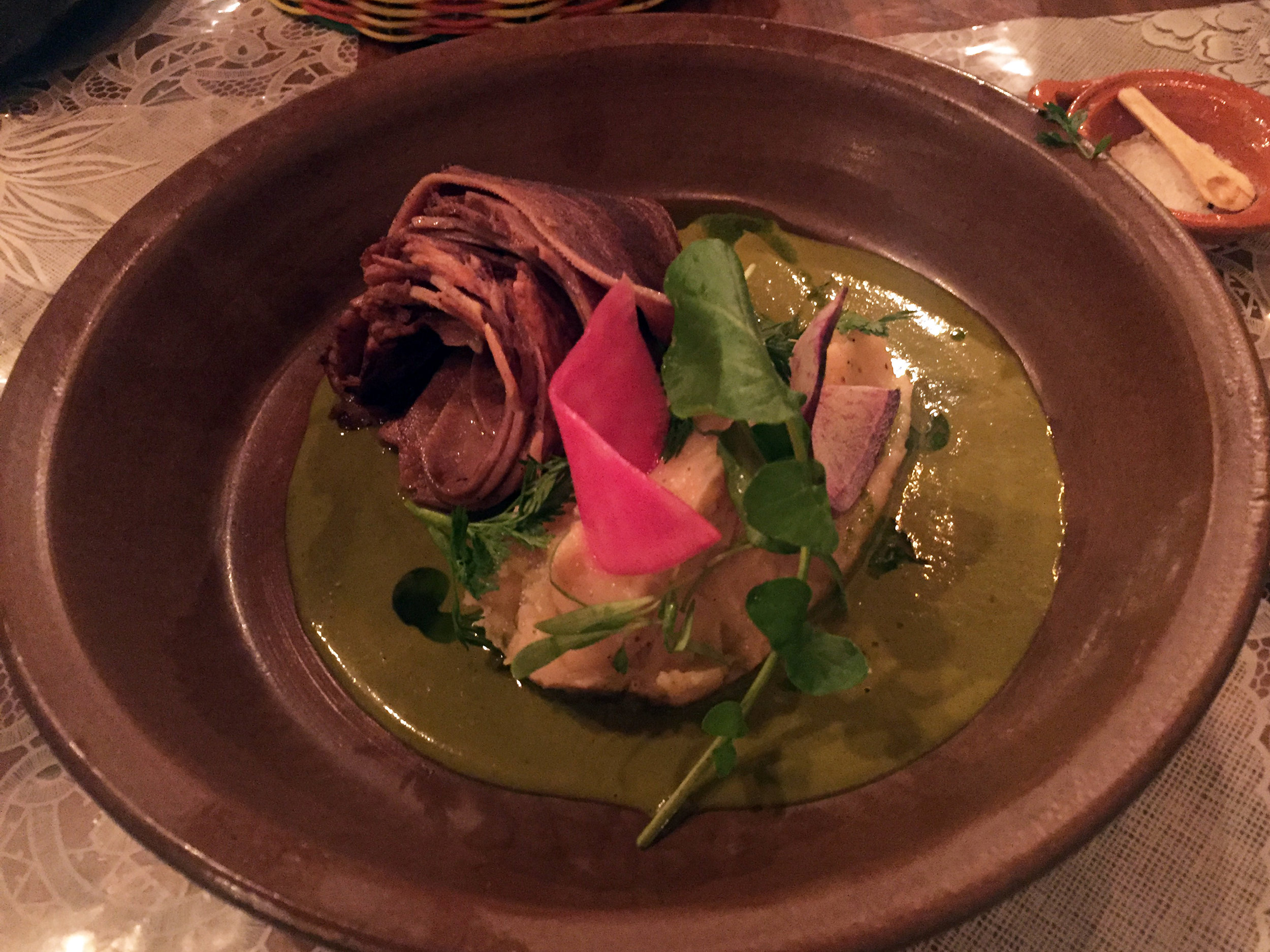 Lengua (beef tongue) at Fonda Fina.