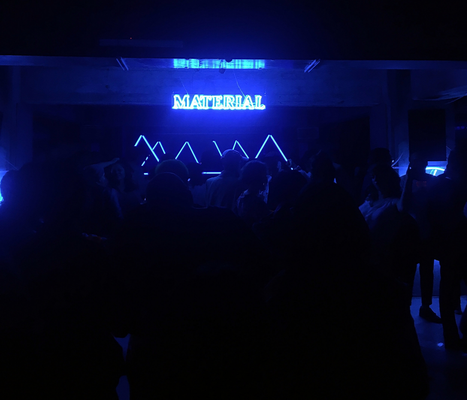 Material held a dance party at an underground (literally) concert hall called Foro Normandie. 