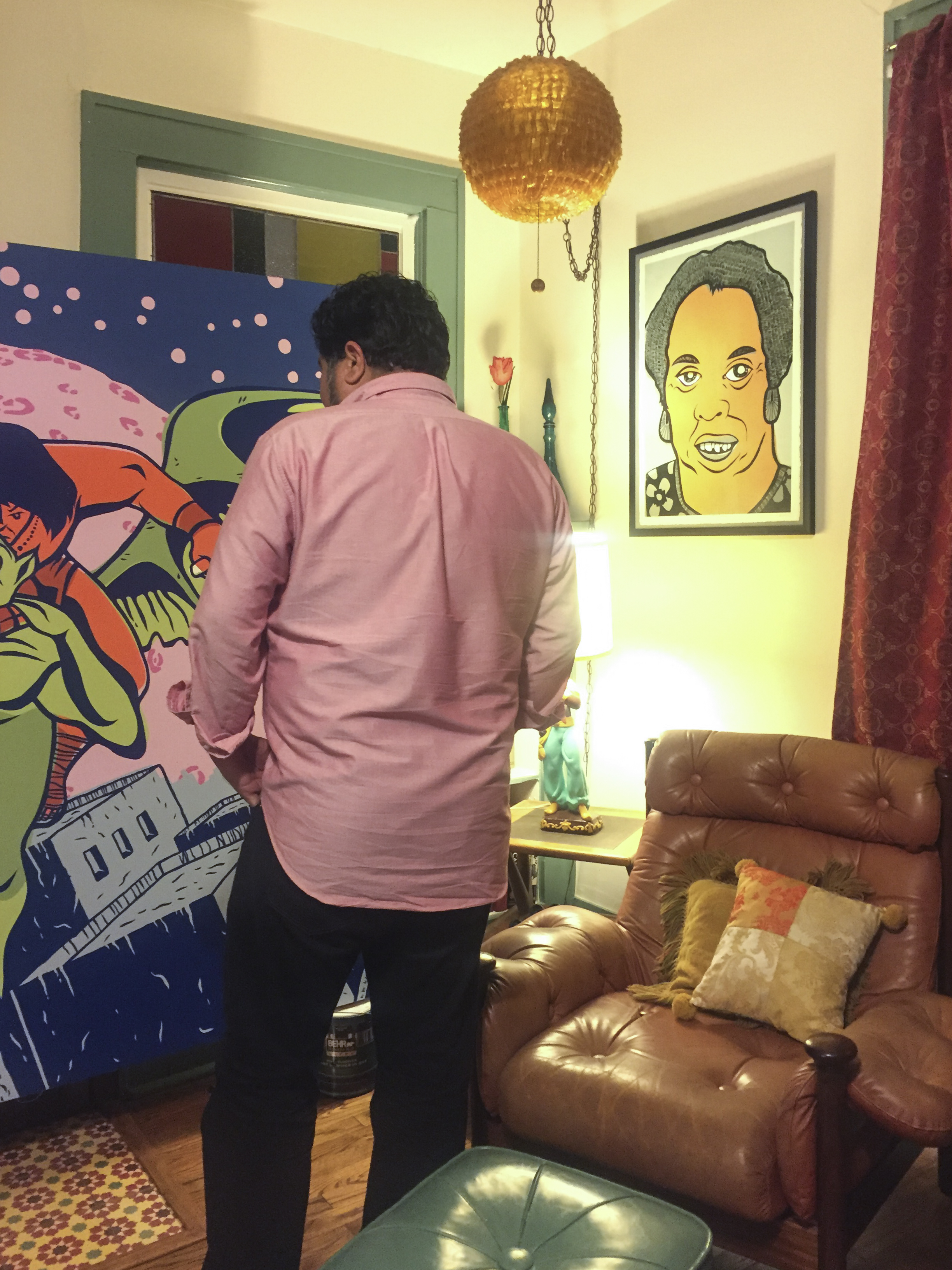 Studio visit with Liz & Maurice Treviño.