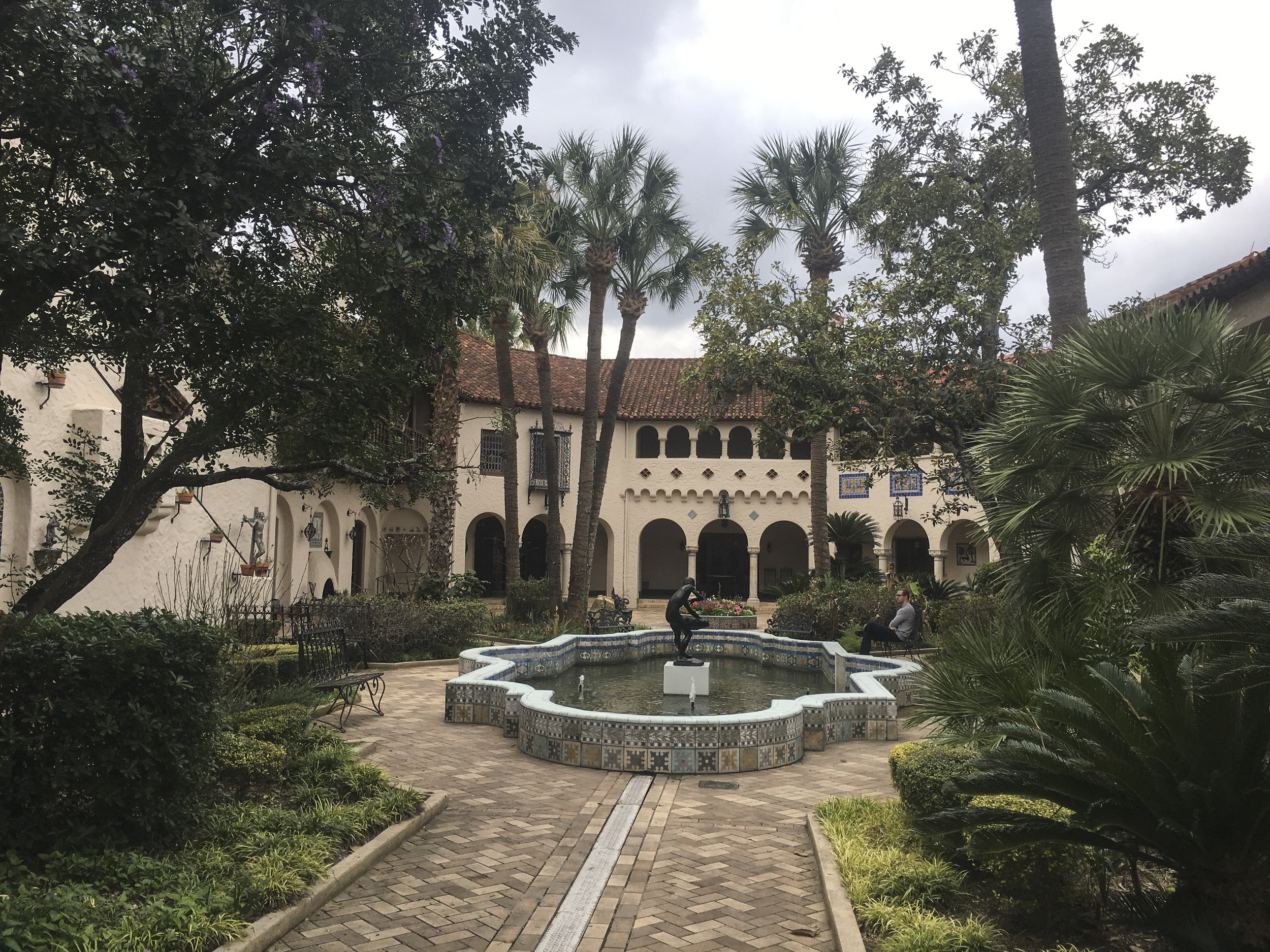 The museum's courtyard.