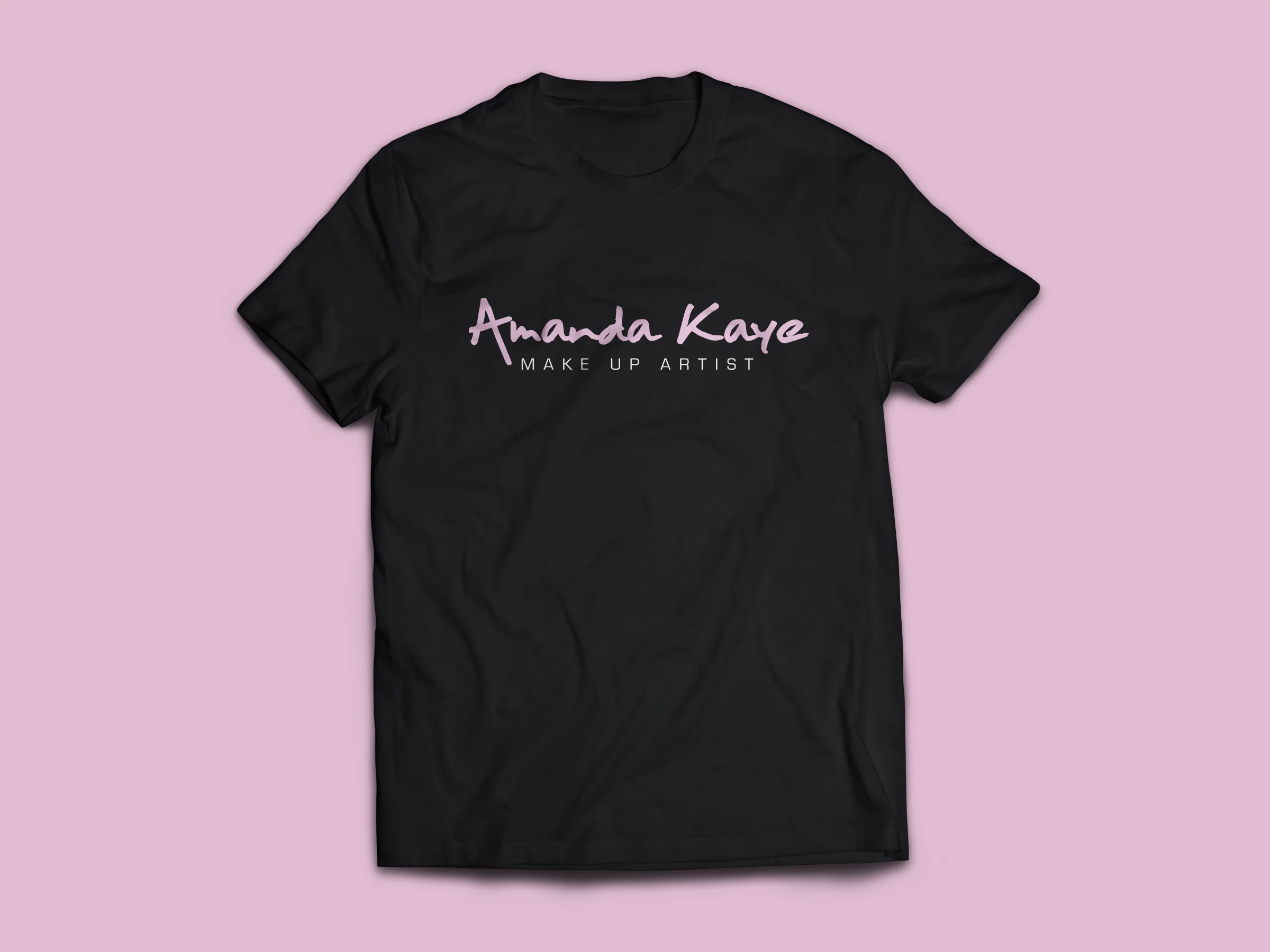 T-SHIRT DESIGN CLIENT - Amanda Kaye, Make Up Artist