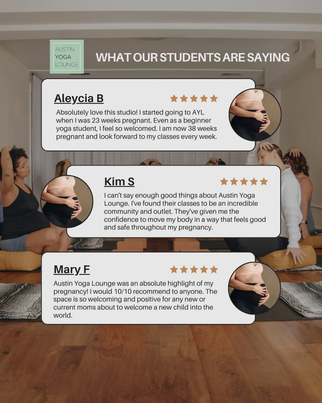 Reading through student reviews always fills my heart! They’re such a beautiful reminder of why this work matters so much. Every kind word, every shared moment of connection, and every note of gratitude remind me that Austin Yoga Lounge is more